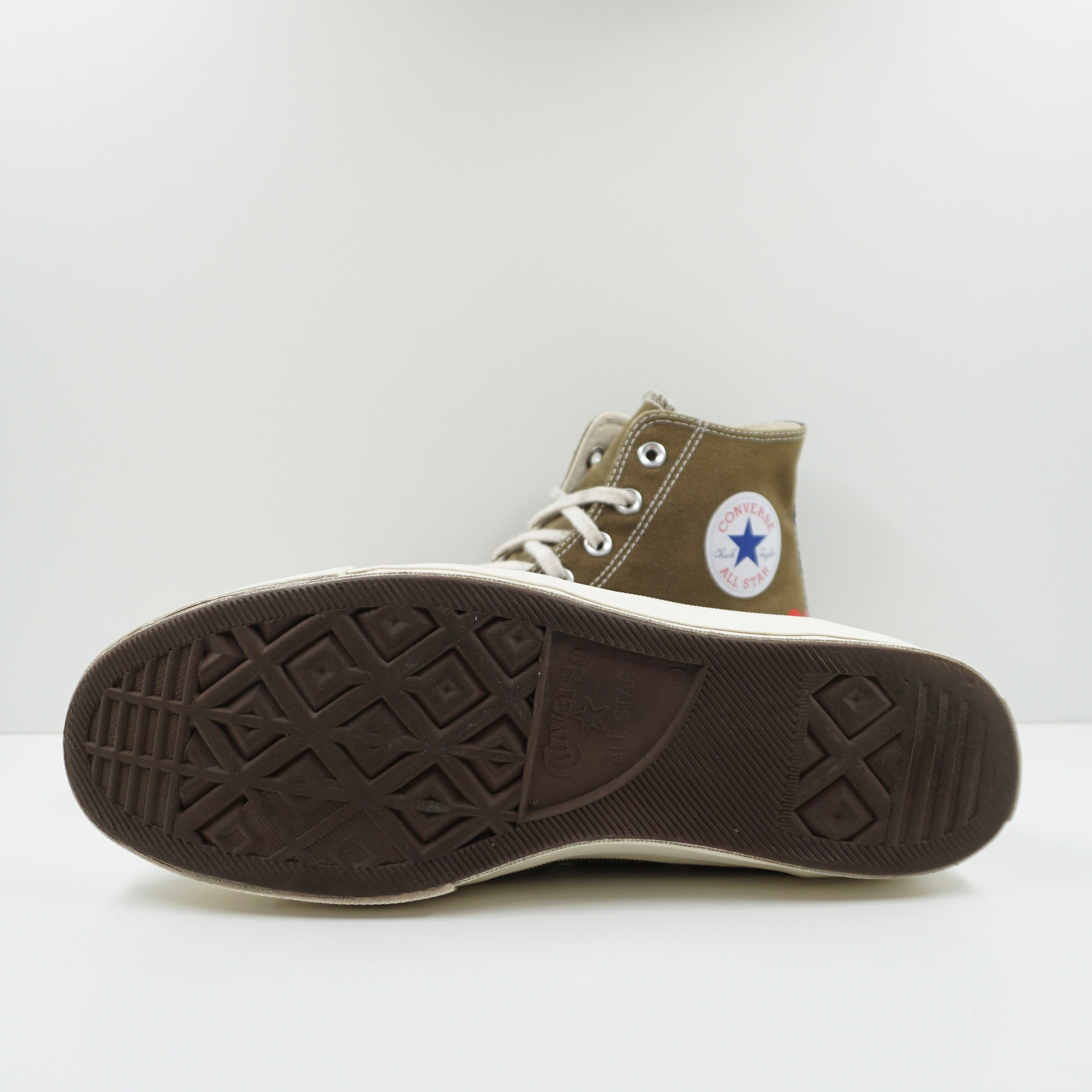 Comme Des Garçons Play Converse Chuck Taylor 70 High Olive