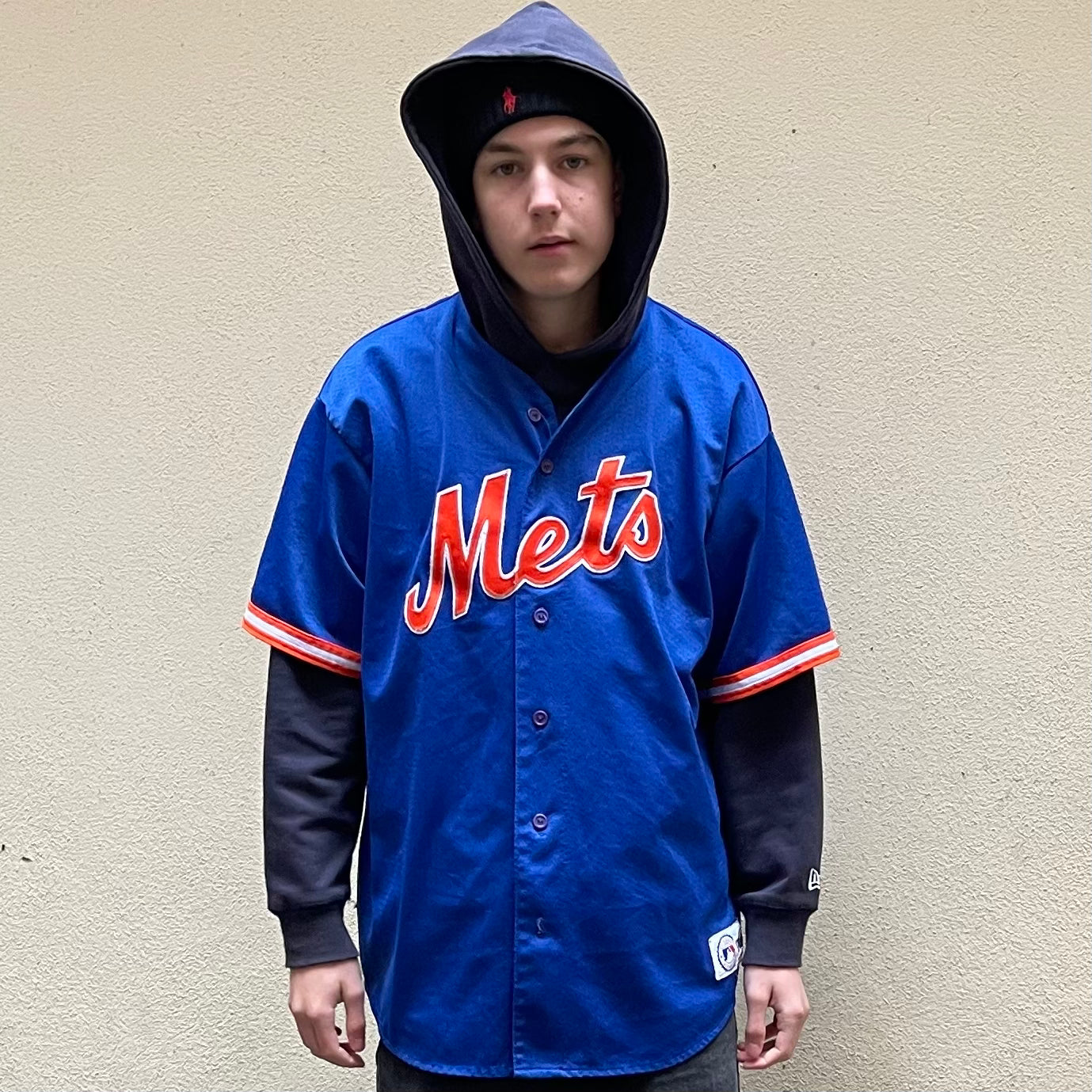 Majestic New York Mets Brogna #26 Blue Baseball Jersey