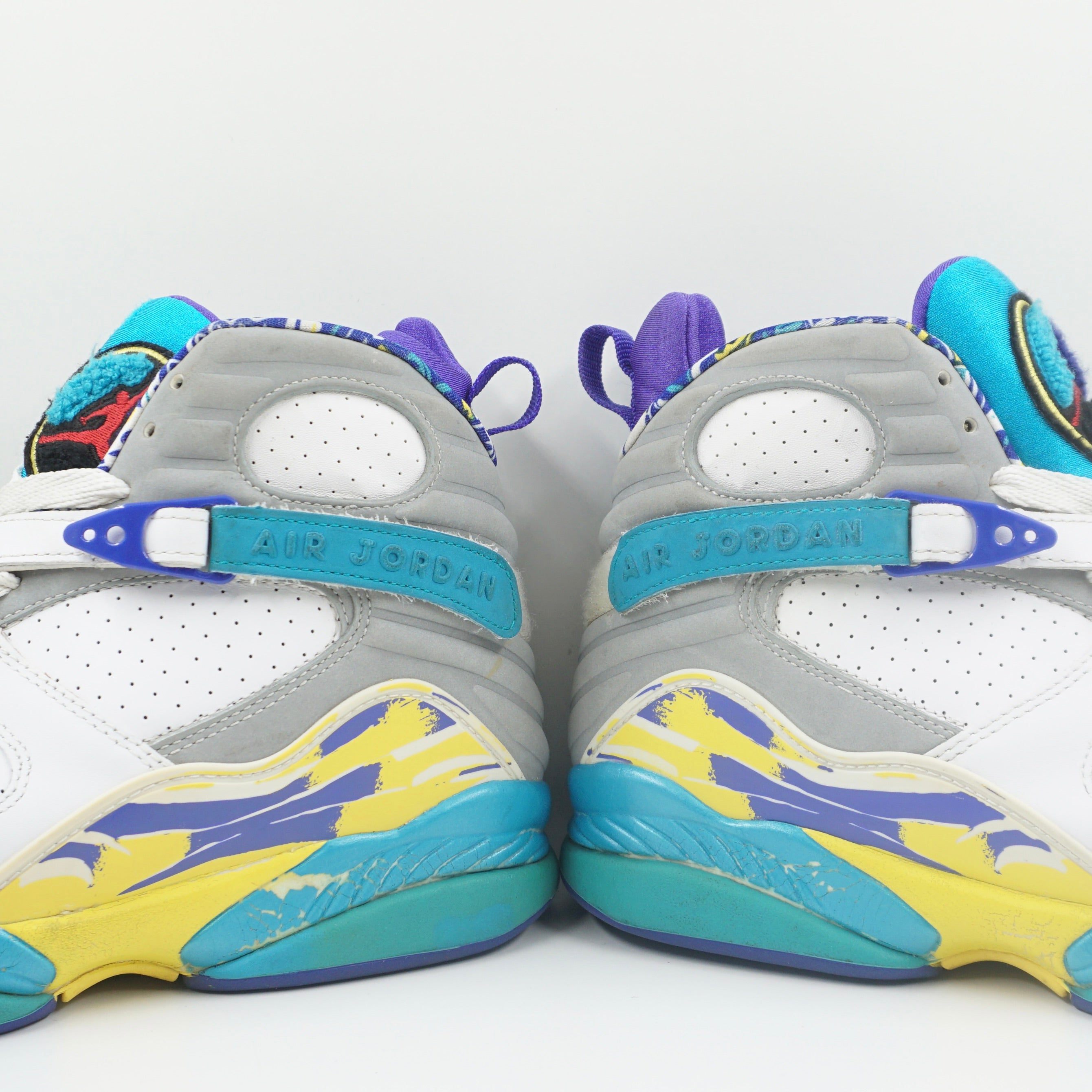 Vintage Jordan 8 Retro White Aqua (2007) (W)