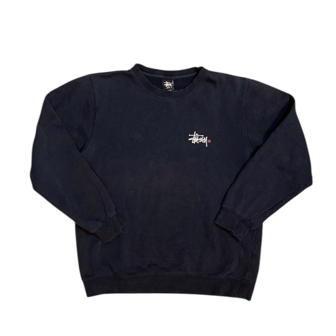 Stussy Navy Crewneck Sweater