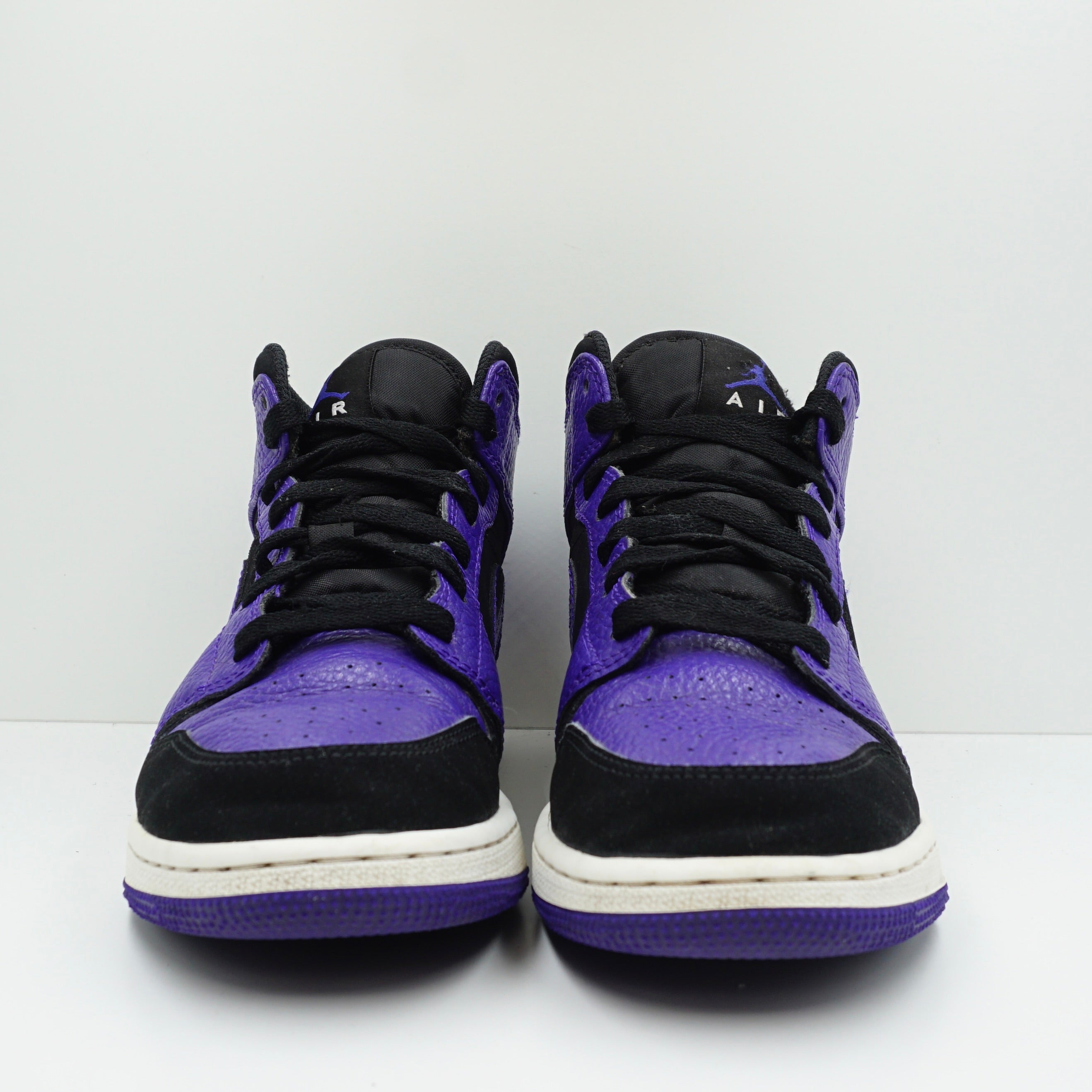 Jordan 1 Mid Black Dark Concord (GS)