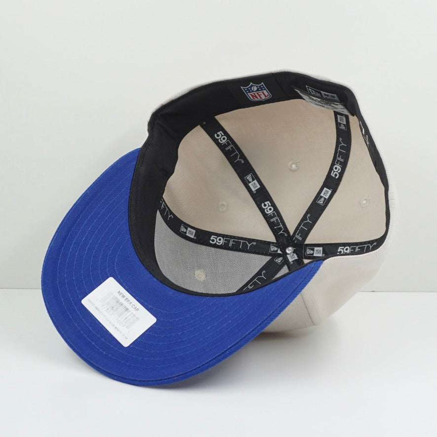 New Era Buffalo Bills Historic Sideline Cream Blue On Filed Fitted Cap
