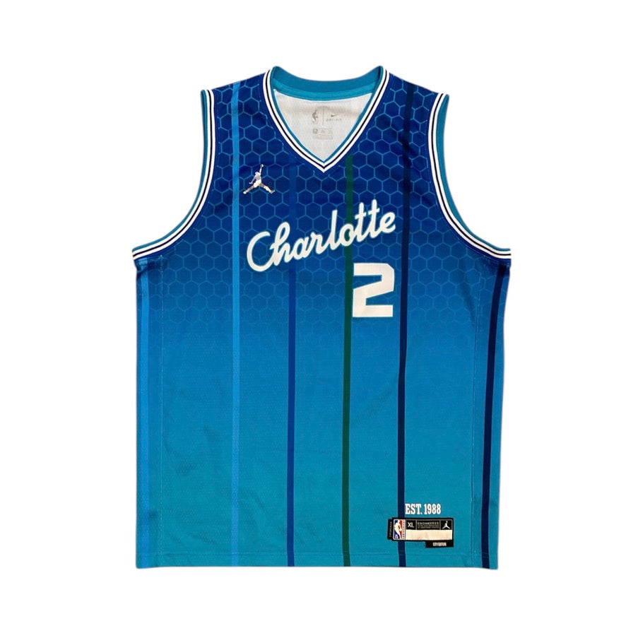 Jordan Charlotte Hornets LaMelo Ball 2 City Edition 2021-2022 Basketball Jersey (Youth)