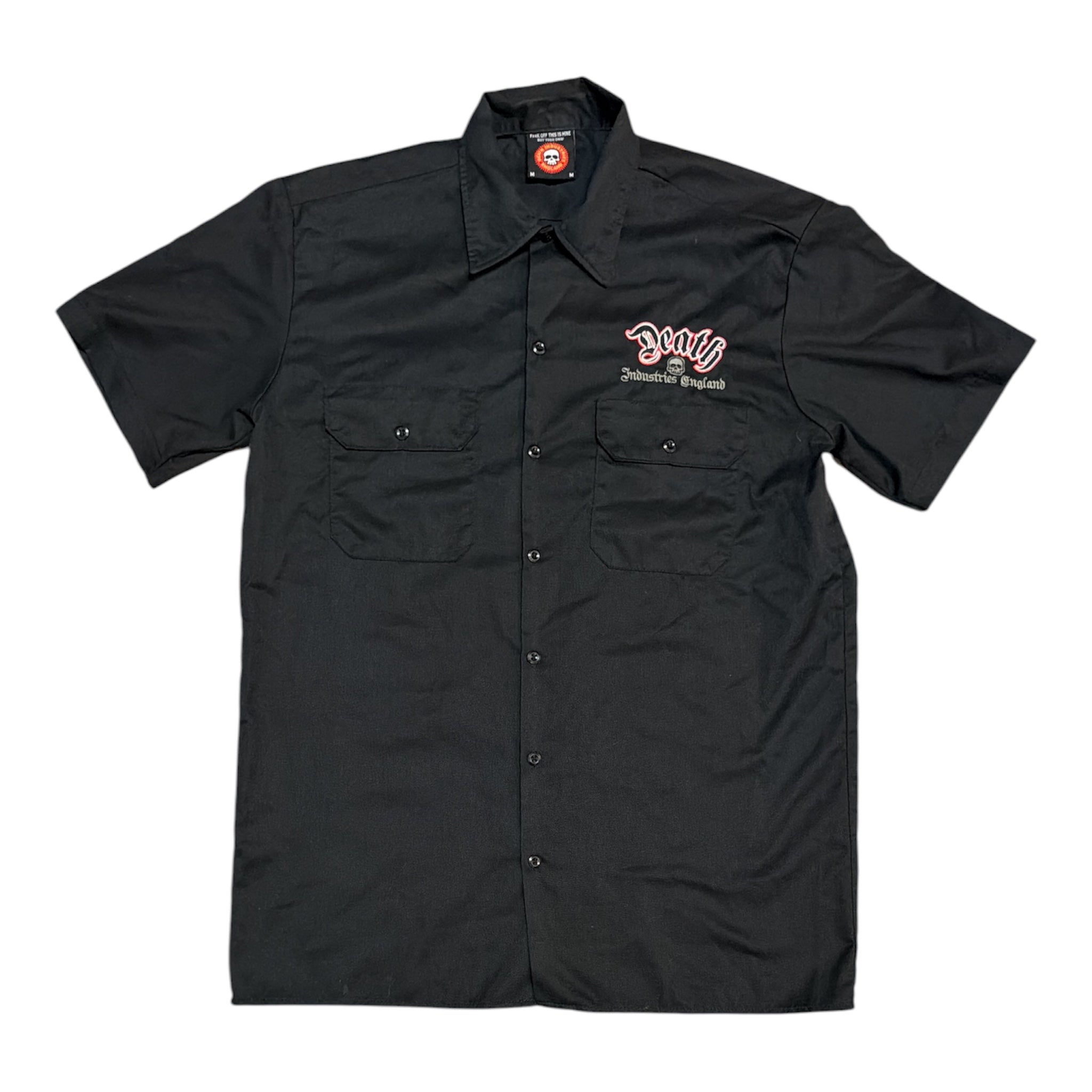 Death Industires England Black Short Sleeve Shirt