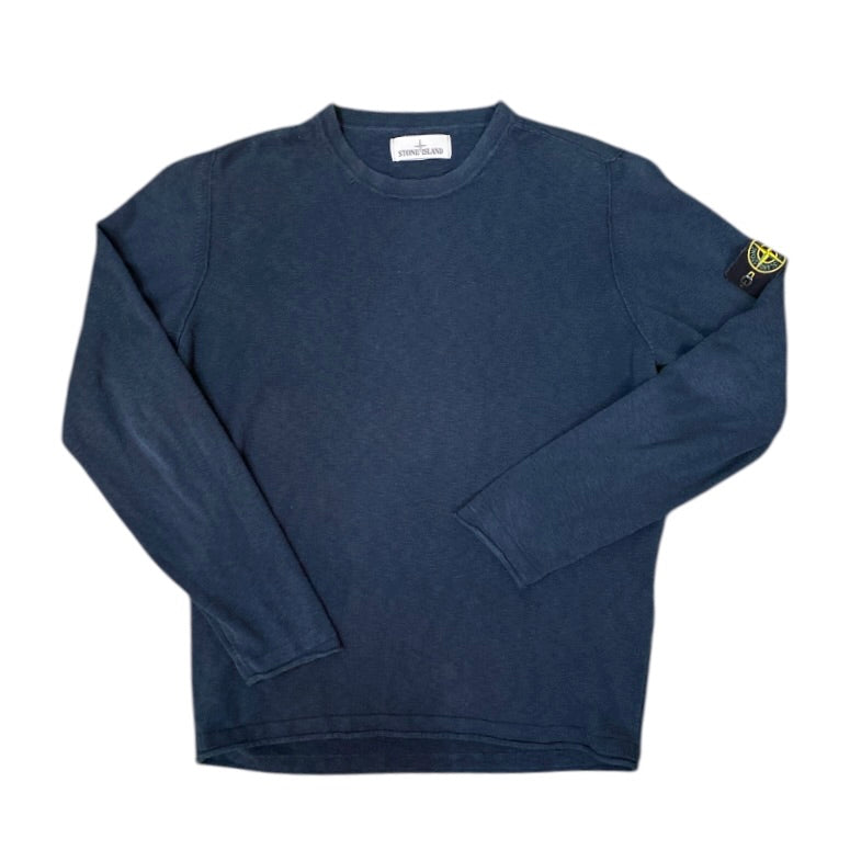 Stone Island Navy Cotton Sweatshirt