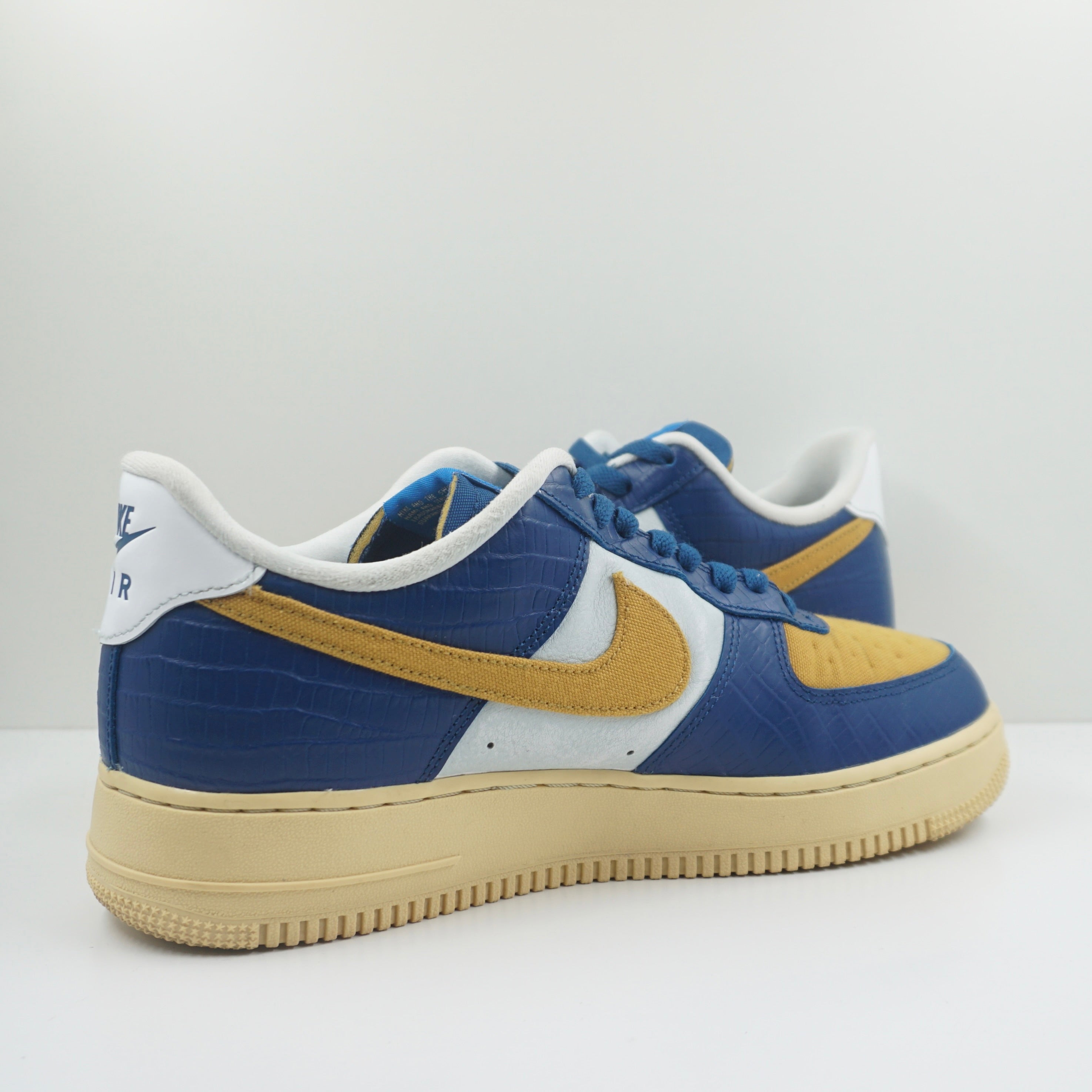 Nike Air Force 1 Low SP Undefeated 5 On It Blue Yellow Croc