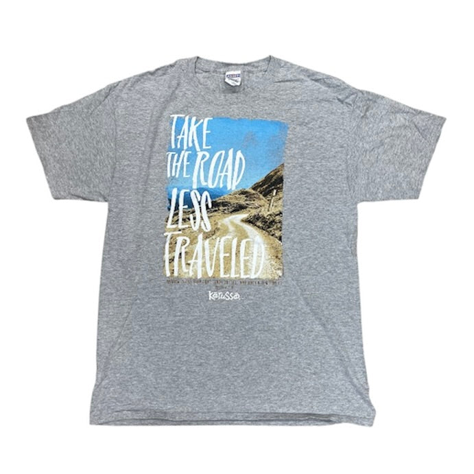 Jerzees Kerusso Take The Road Less Traveled Grey Tshirt