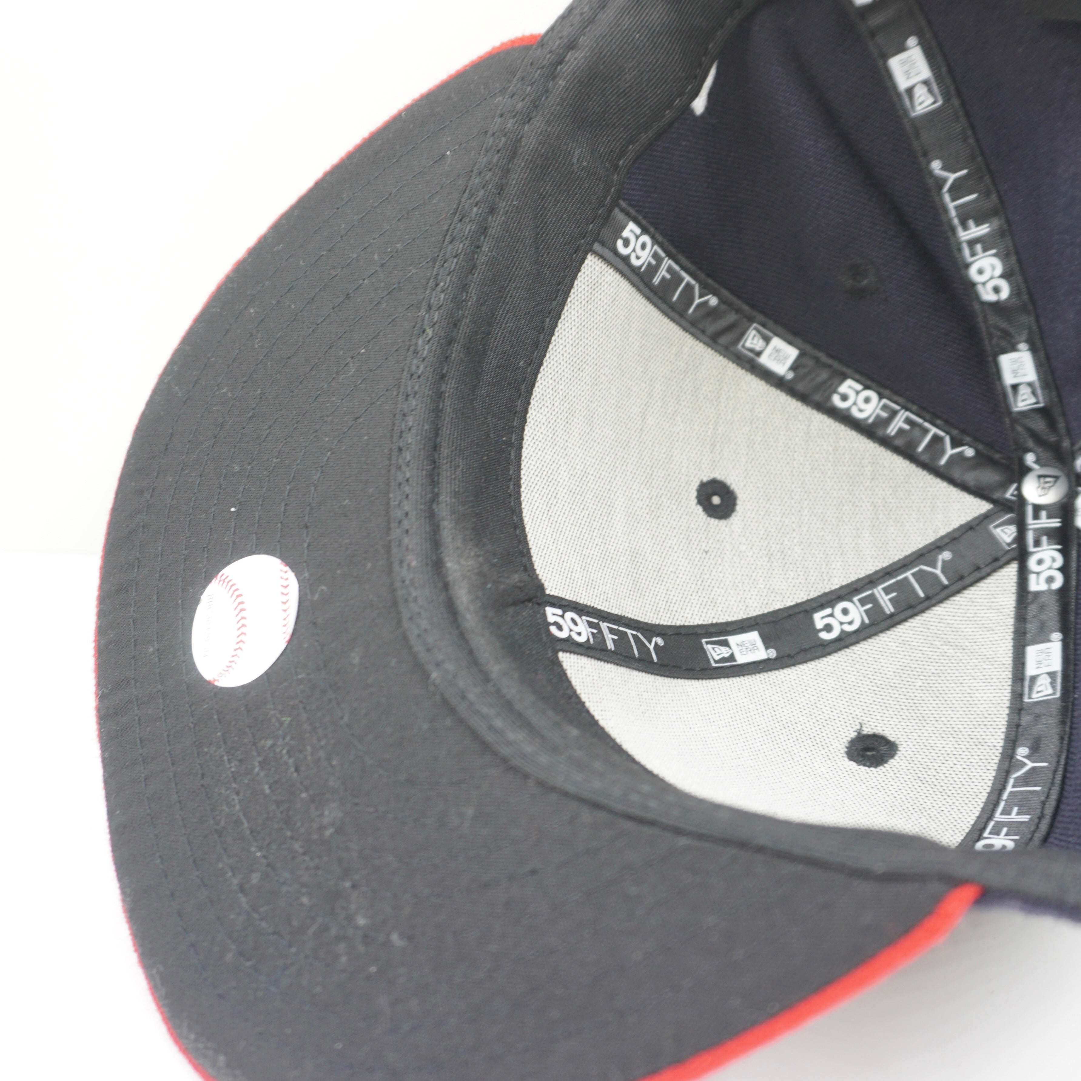 New Era Cleveland Indians Navy Red Fitted Cap