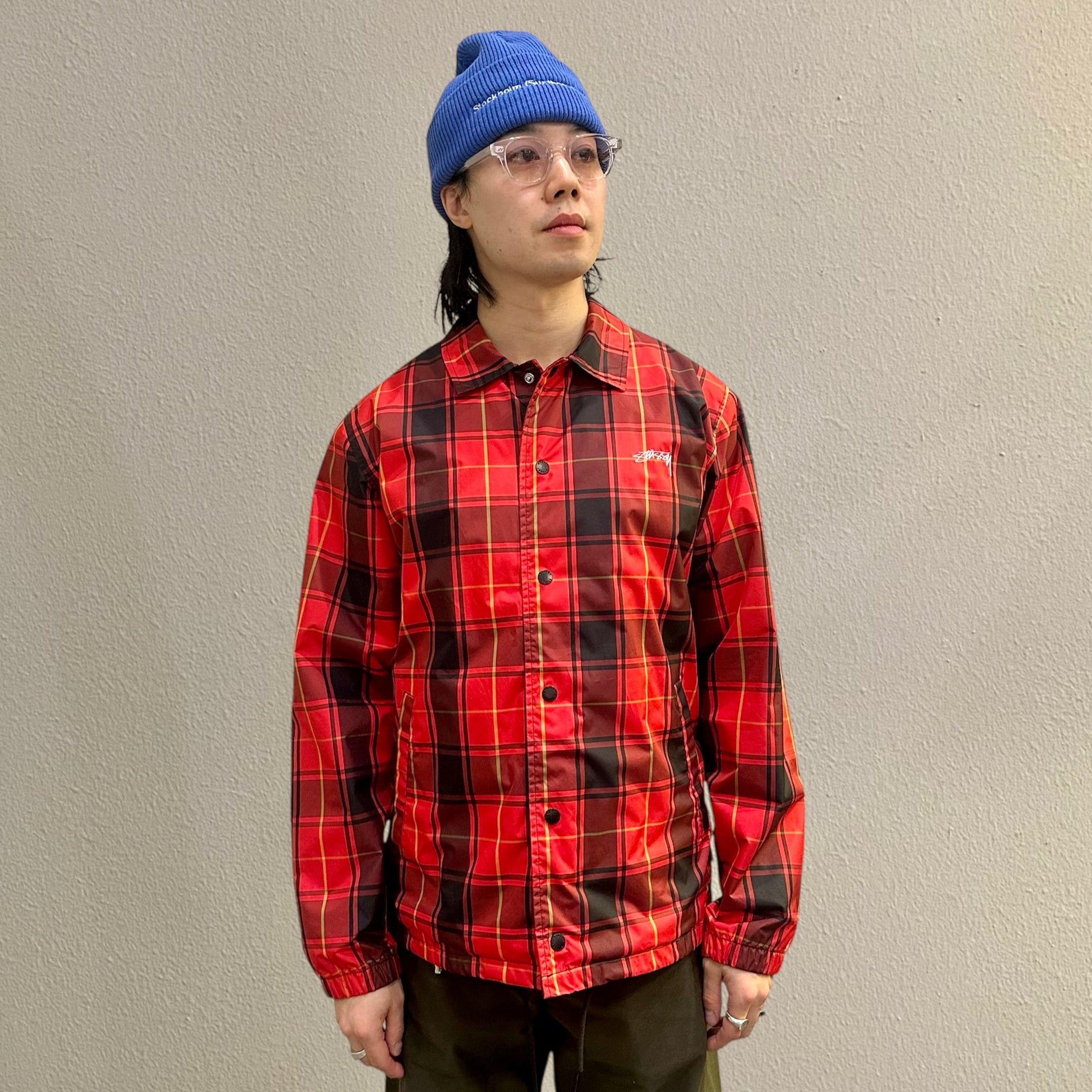 Stussy Red Cruize Coach Jacket