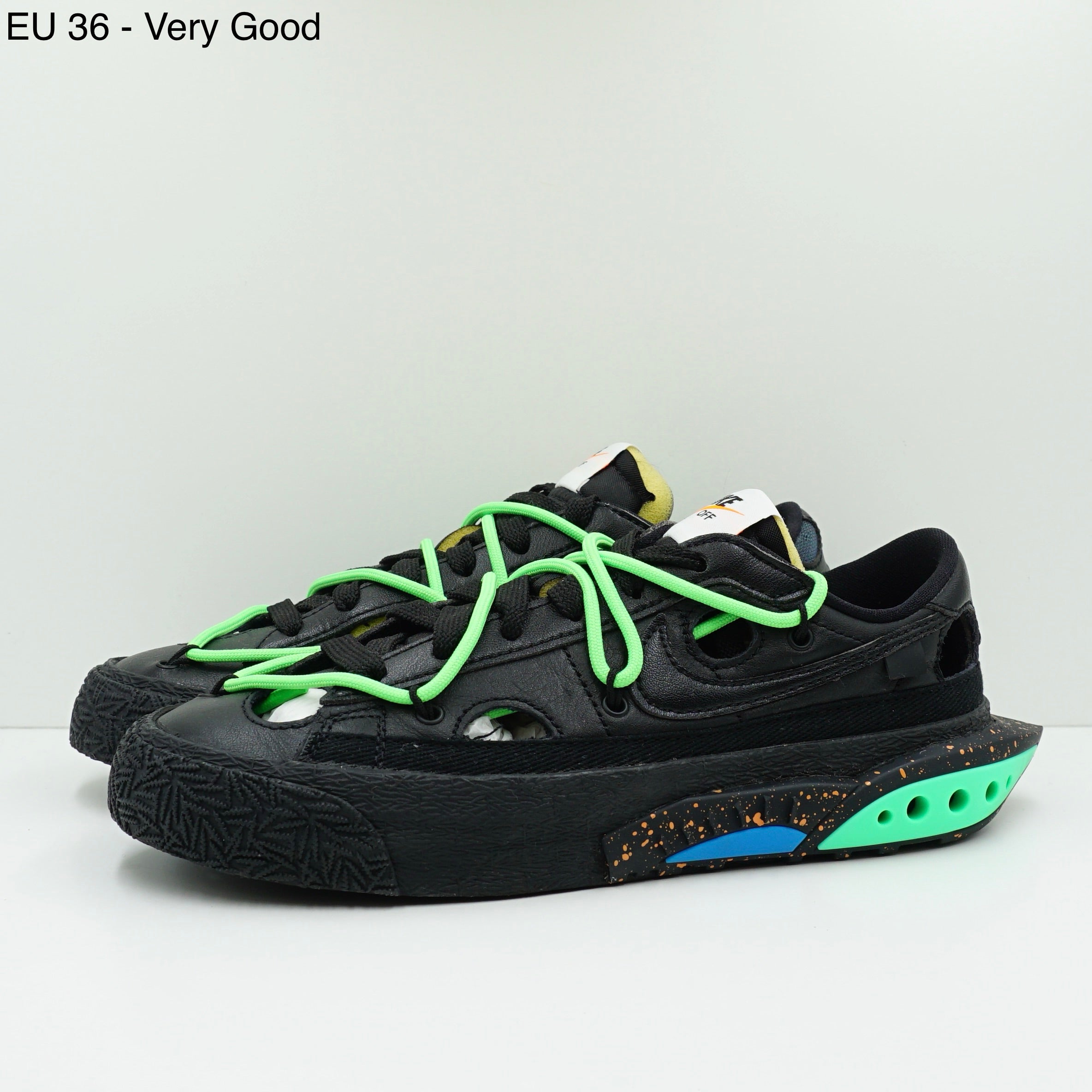 Nike Blazer Low Off-White Black Electro Green