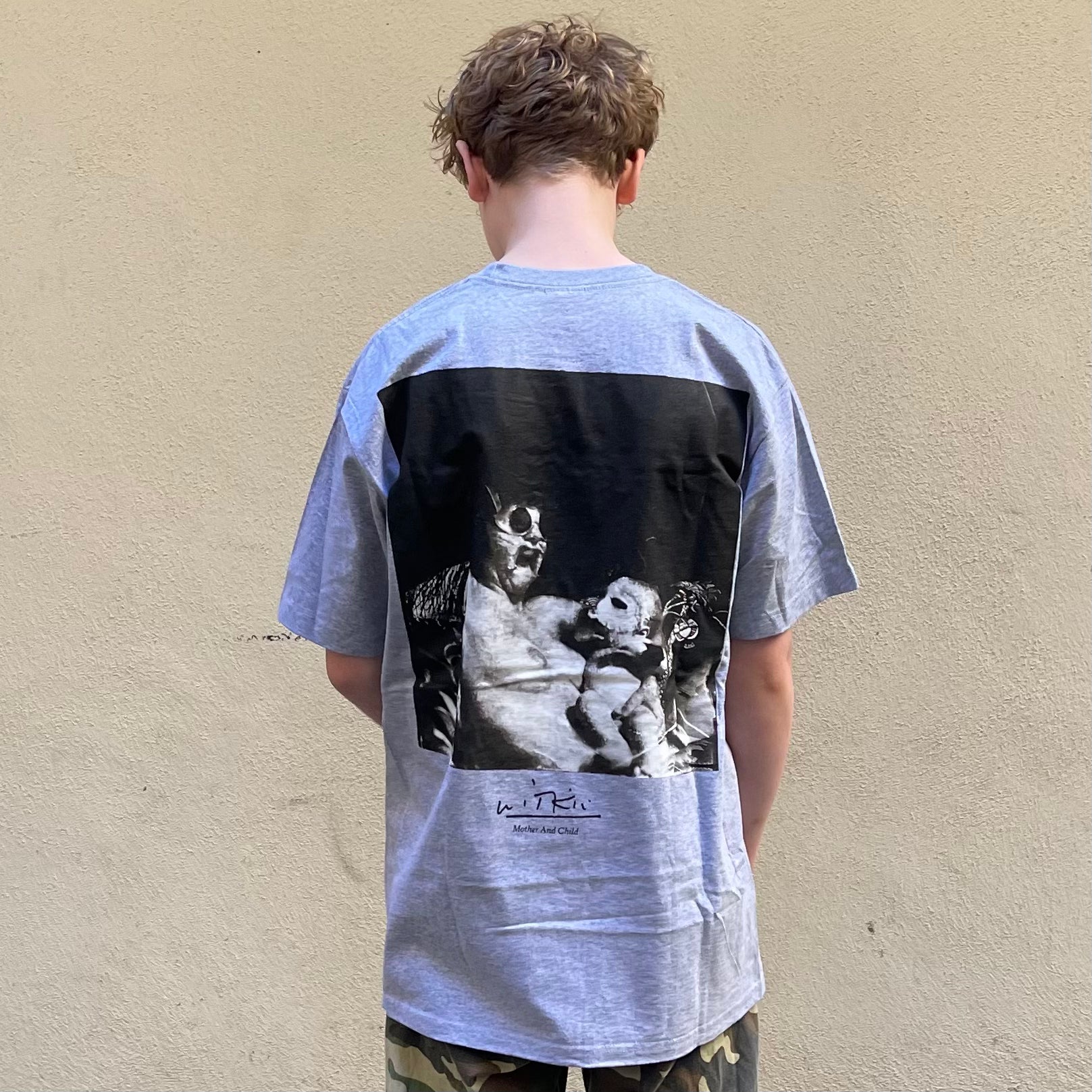 Supreme Joel-Peter Witkin Mother and Child Heather Grey Tshirt