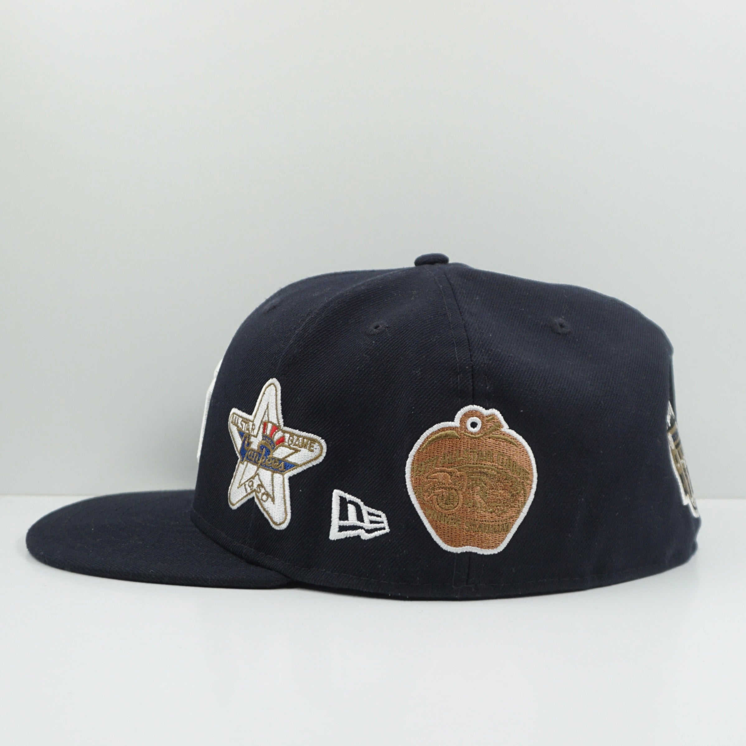 New Era Cooperstown Collection New York Yankees Multi Patch Navy White Fitted Cap