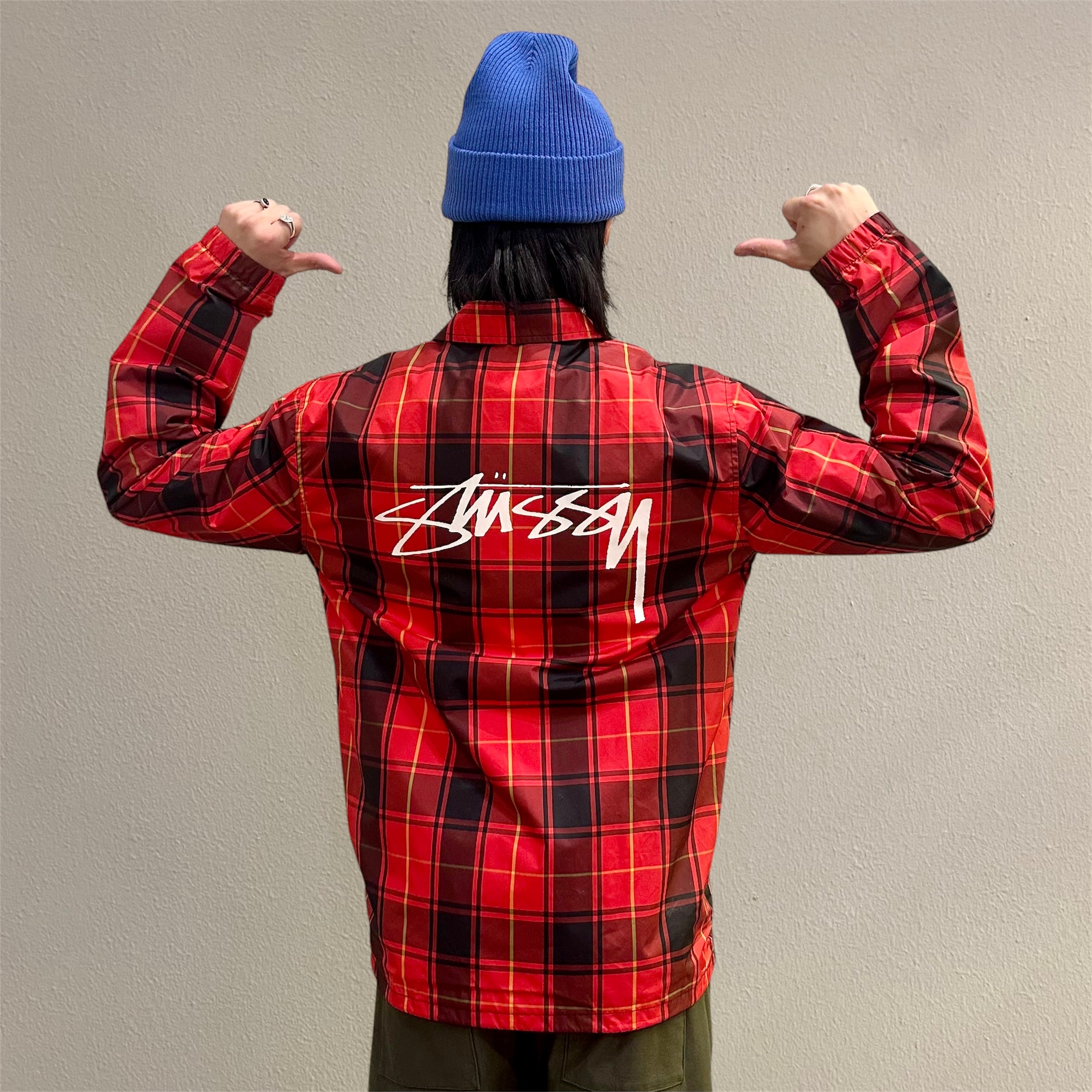 Stussy Red Cruize Coach Jacket