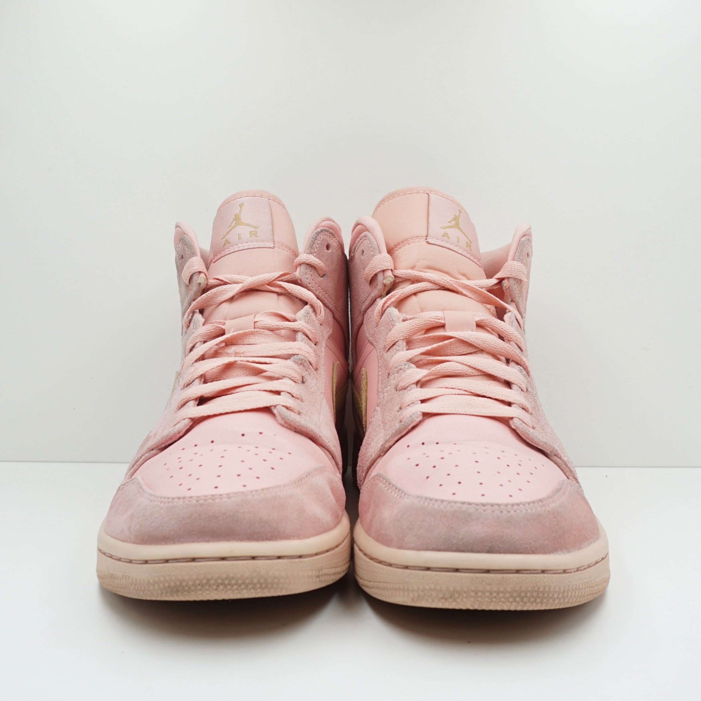 Jordan 1 Mid Coral Gold