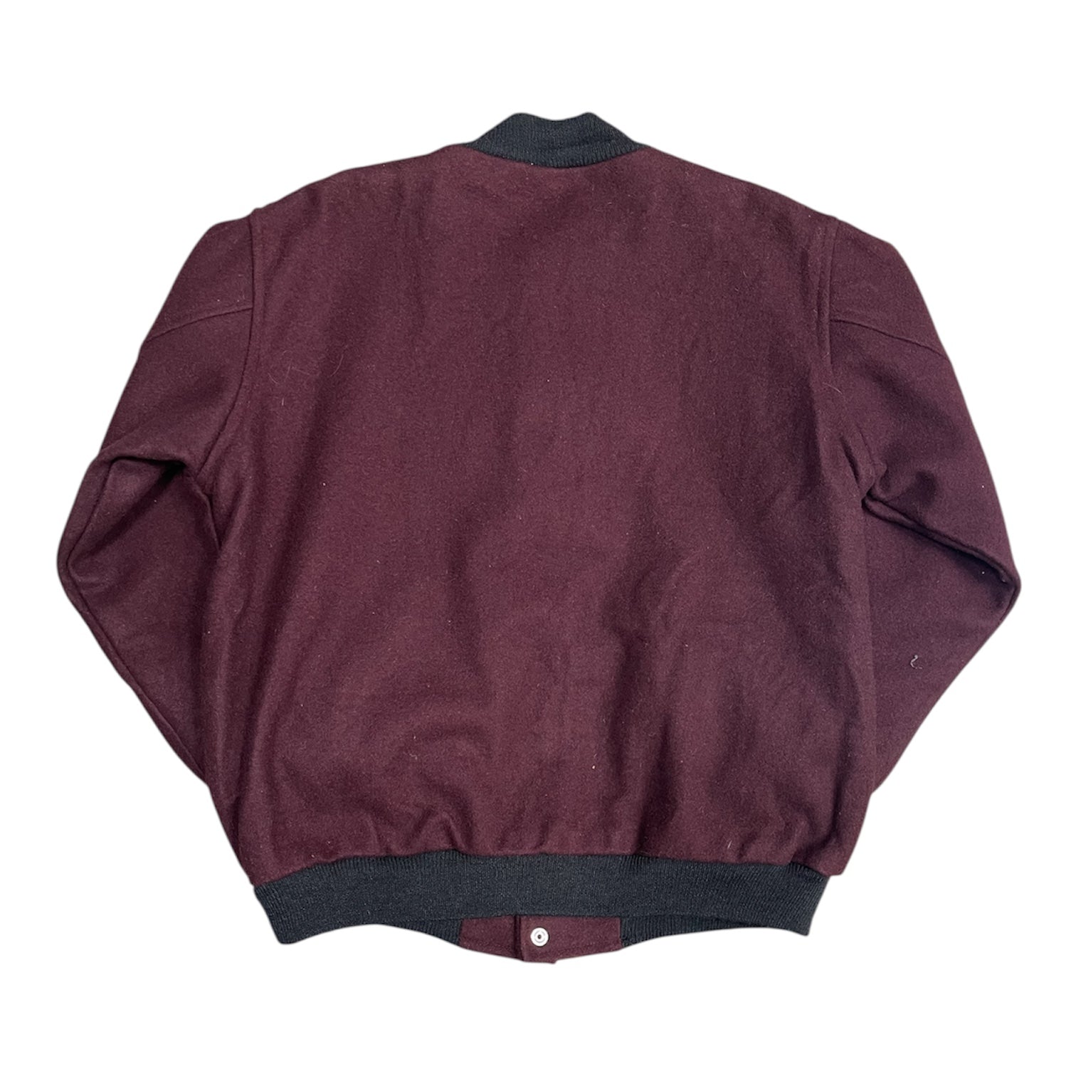 Mavrick Jackets Inc Dark Red Black Varsity Jacket