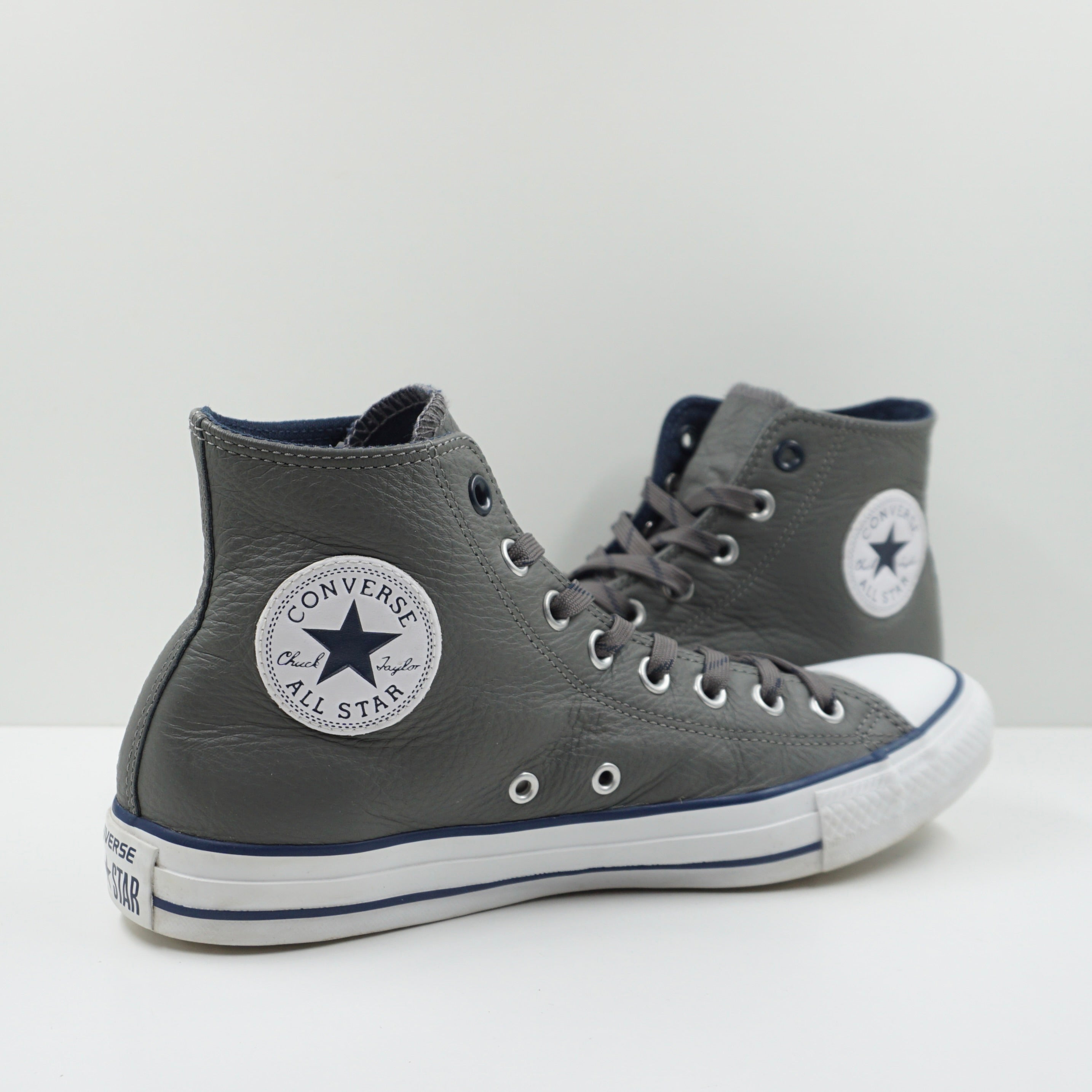 Converse Chuck Taylor All Star Leather High Charcoal Grey
