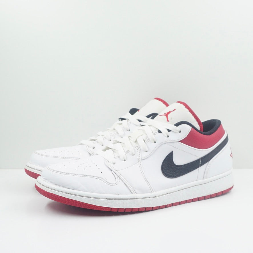 Jordan 1 Low White University Red