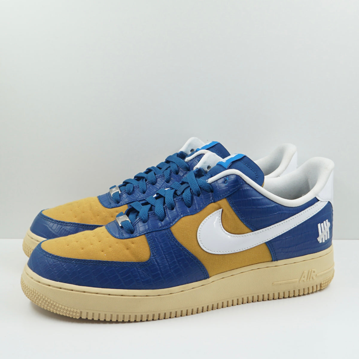 Nike Air Force 1 Low SP Undefeated 5 On It Blue Yellow Croc