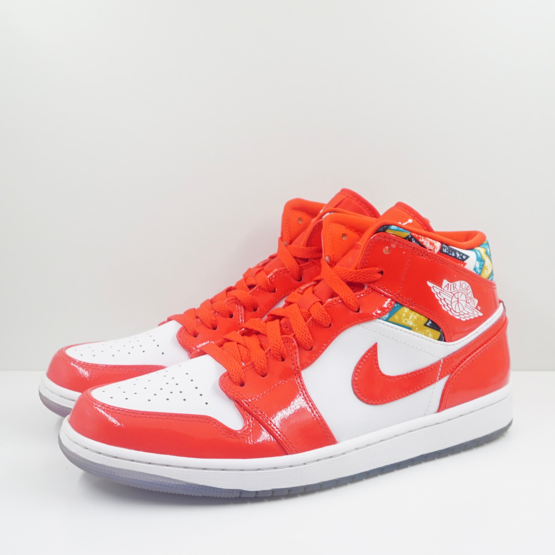 Jordan 1 Mid Barcelona Sweater Red Patent