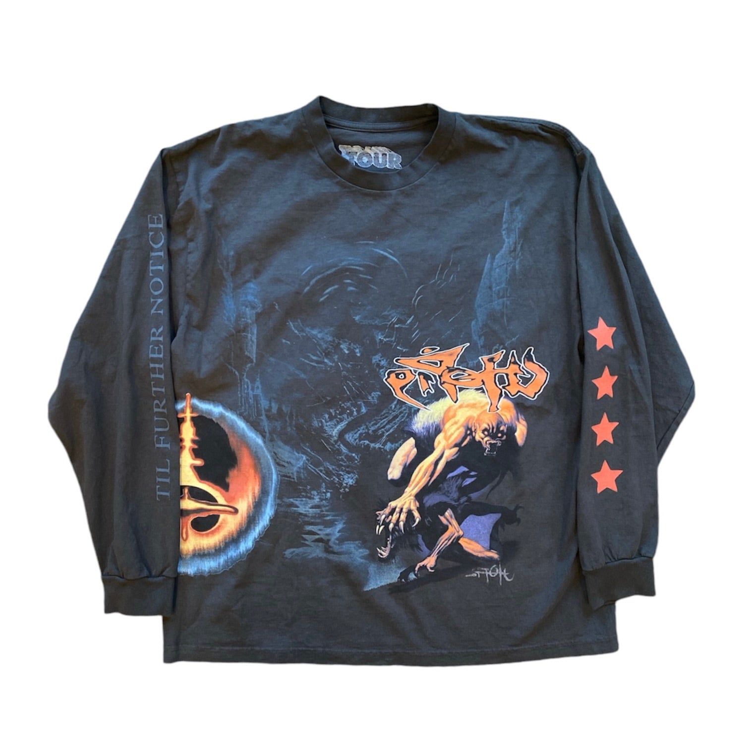 Travis Scott Utopia Circus Maximus 2023 Tour Black Long Sleeve Tshirt