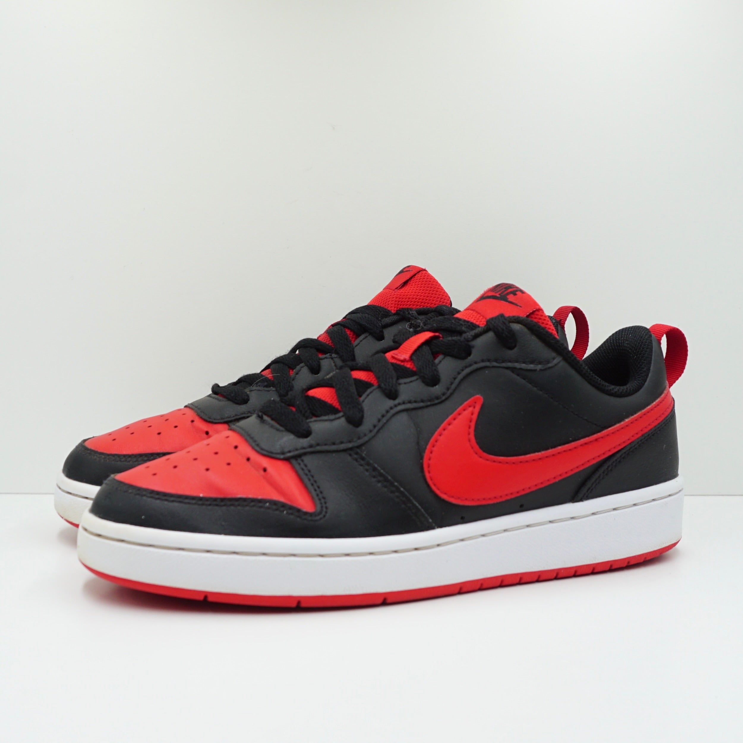 Nike Court Borough Low 2 Black University Red (GS)