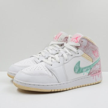 Jordan 1 Mid Paint Drip (GS)