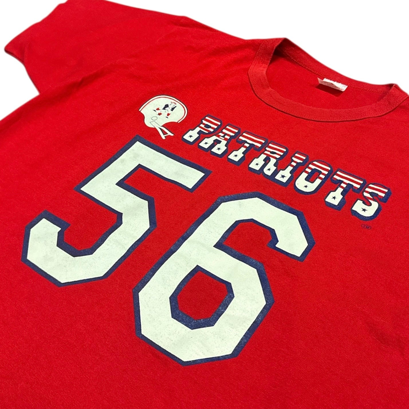 Rawlings New England Patriots #56 Red Tshirt