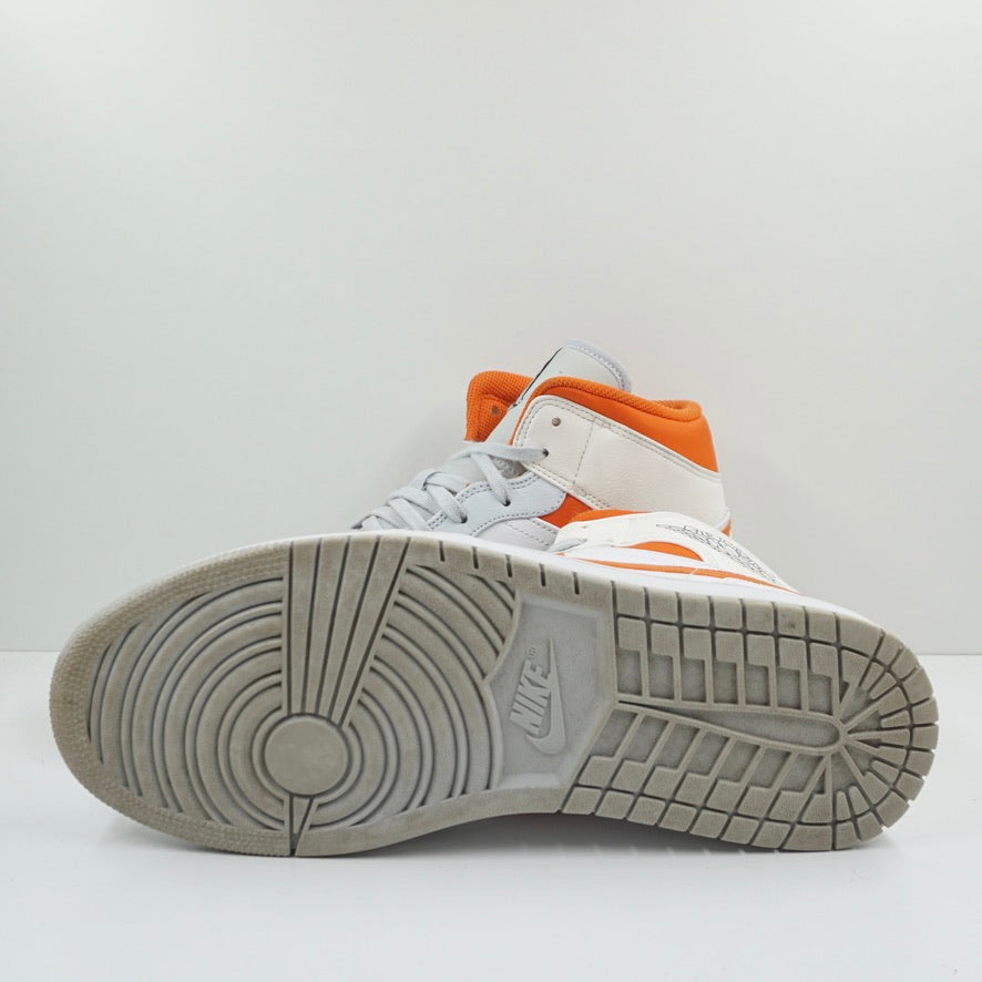 Jordan 1 Mid Starfish Pure Platinum