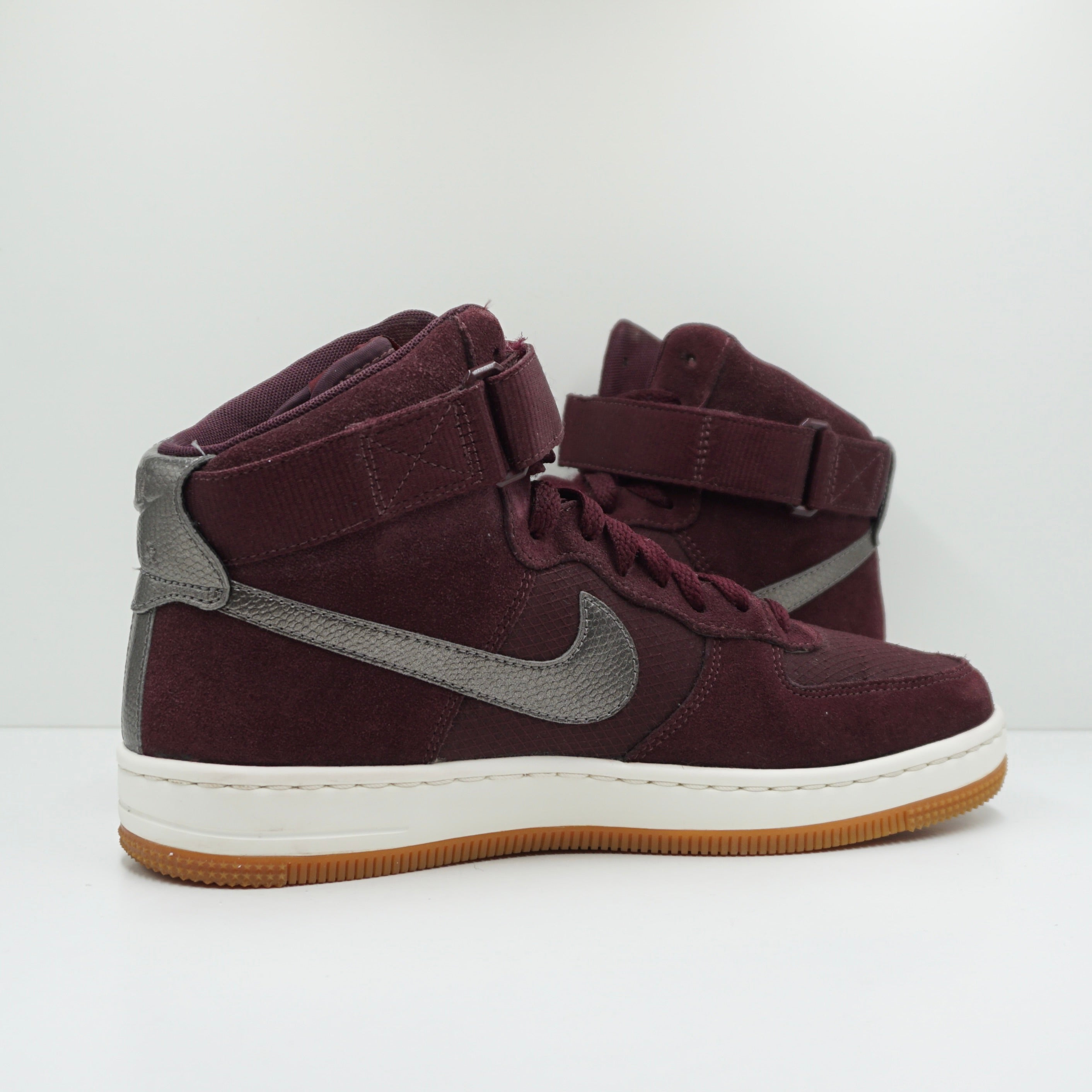 Nike Af1 Ultra Force Mid Deep Burgandy Metallic Pewter (W)