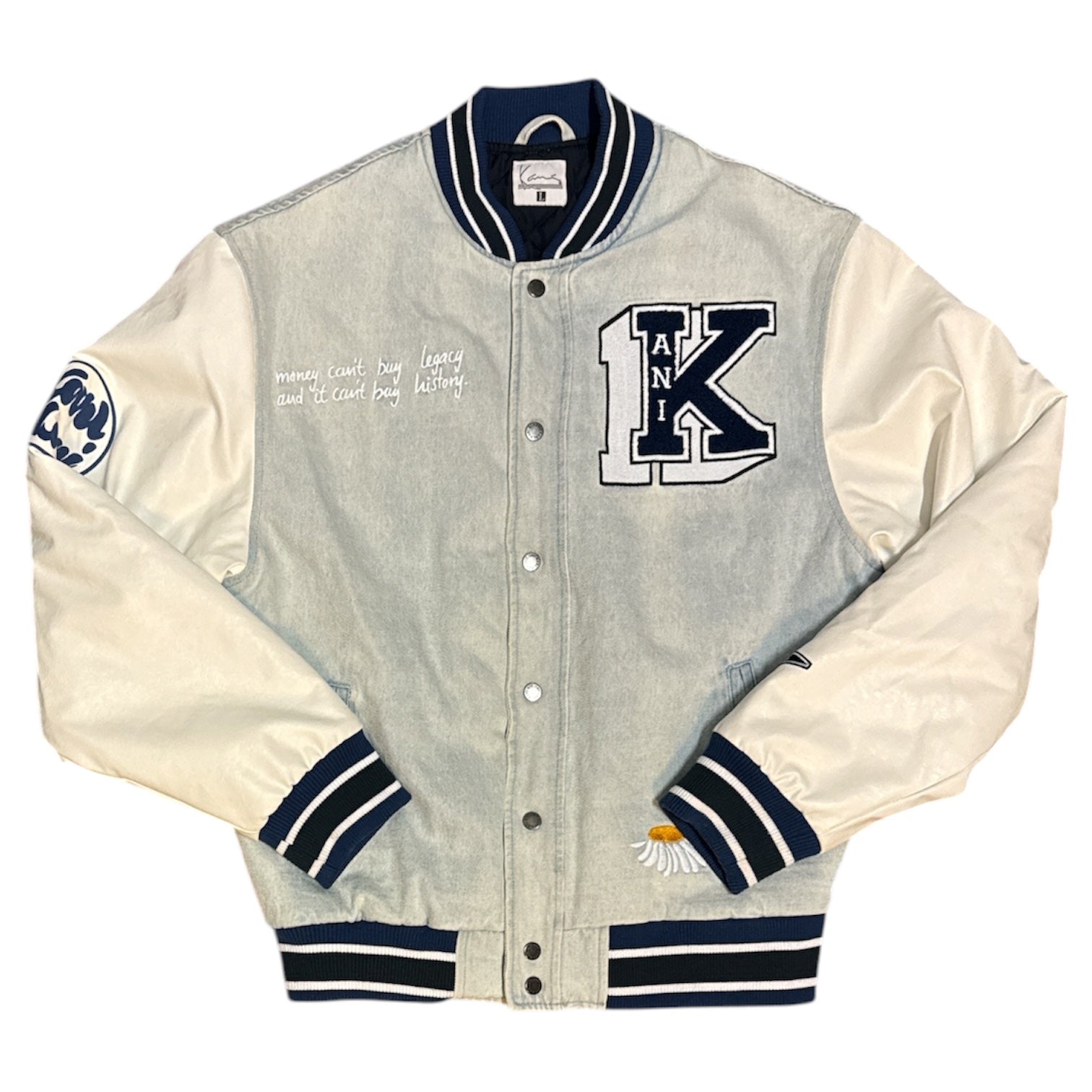 Karl Kani Light Blue Denim Varsity Jacket