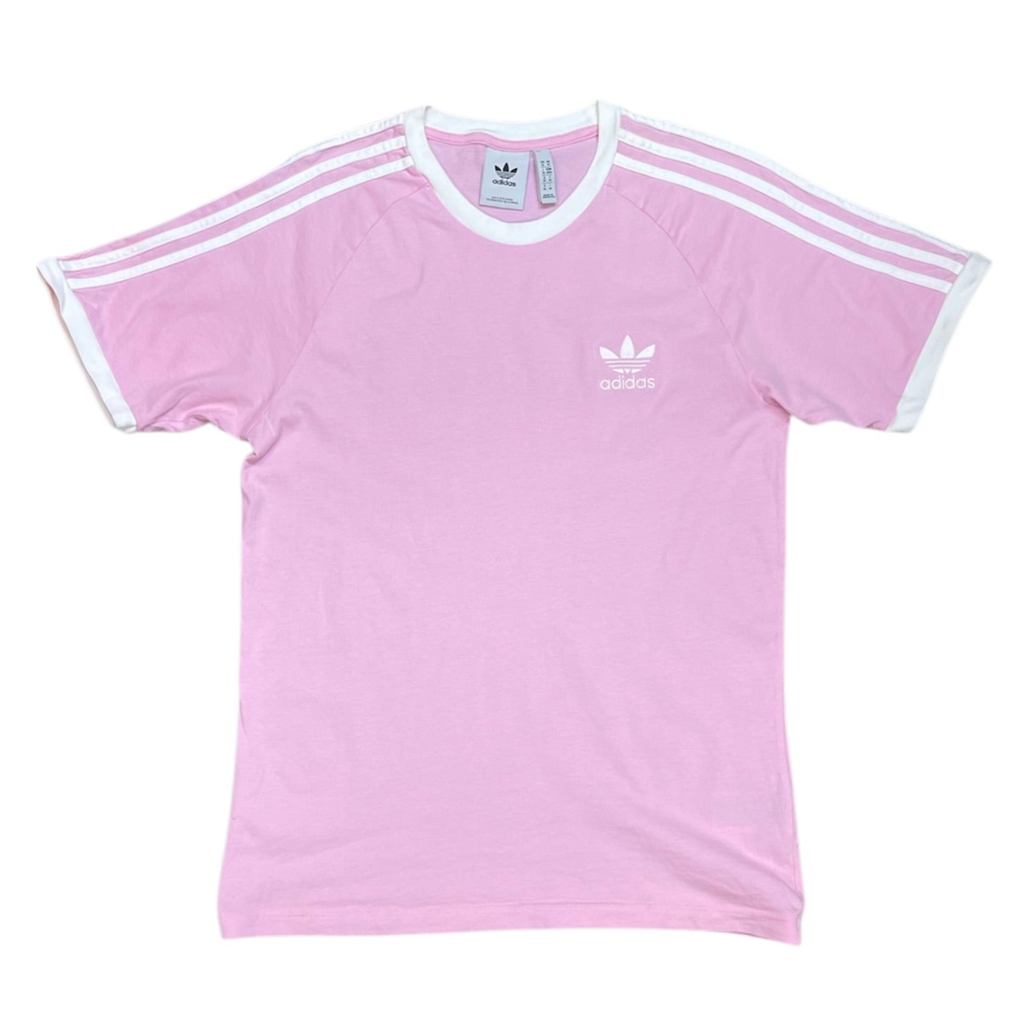 Adidas Essentials Single Pink 3-Stripes Oversize Tshirt (W)