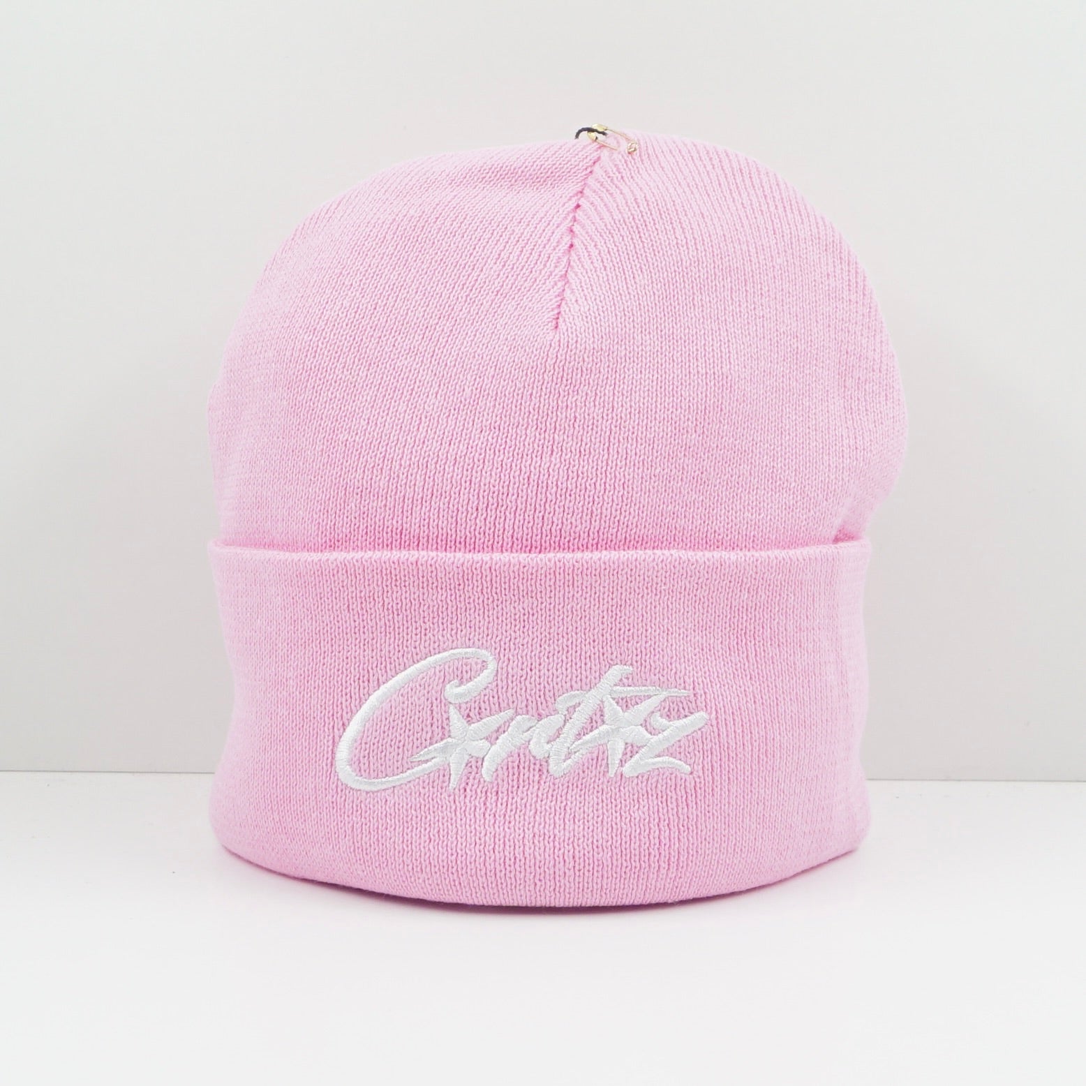 Corteiz Allstarz Folded Pink Beanie