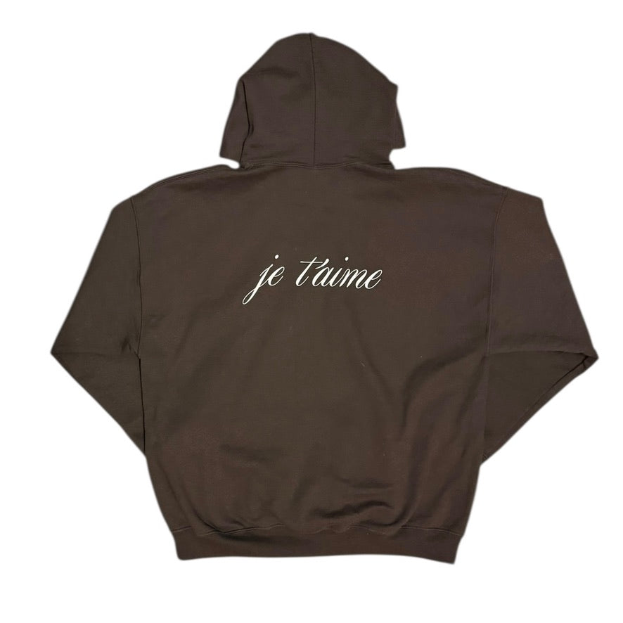 Sneakersnstuff Paris Je Táime Brown Hoodie