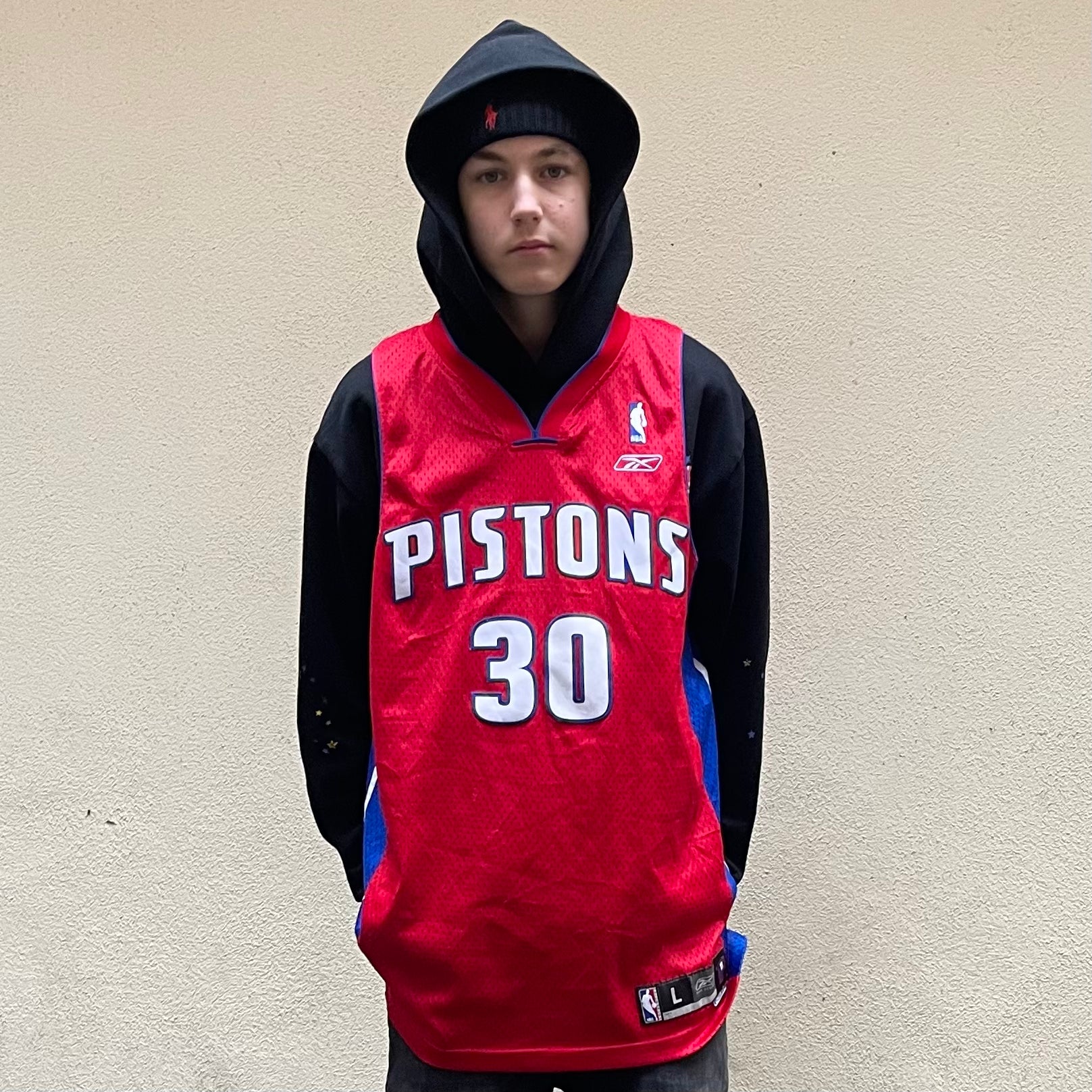 Reebok Detroit Pistons Arroyo #30 Basketball Jersey