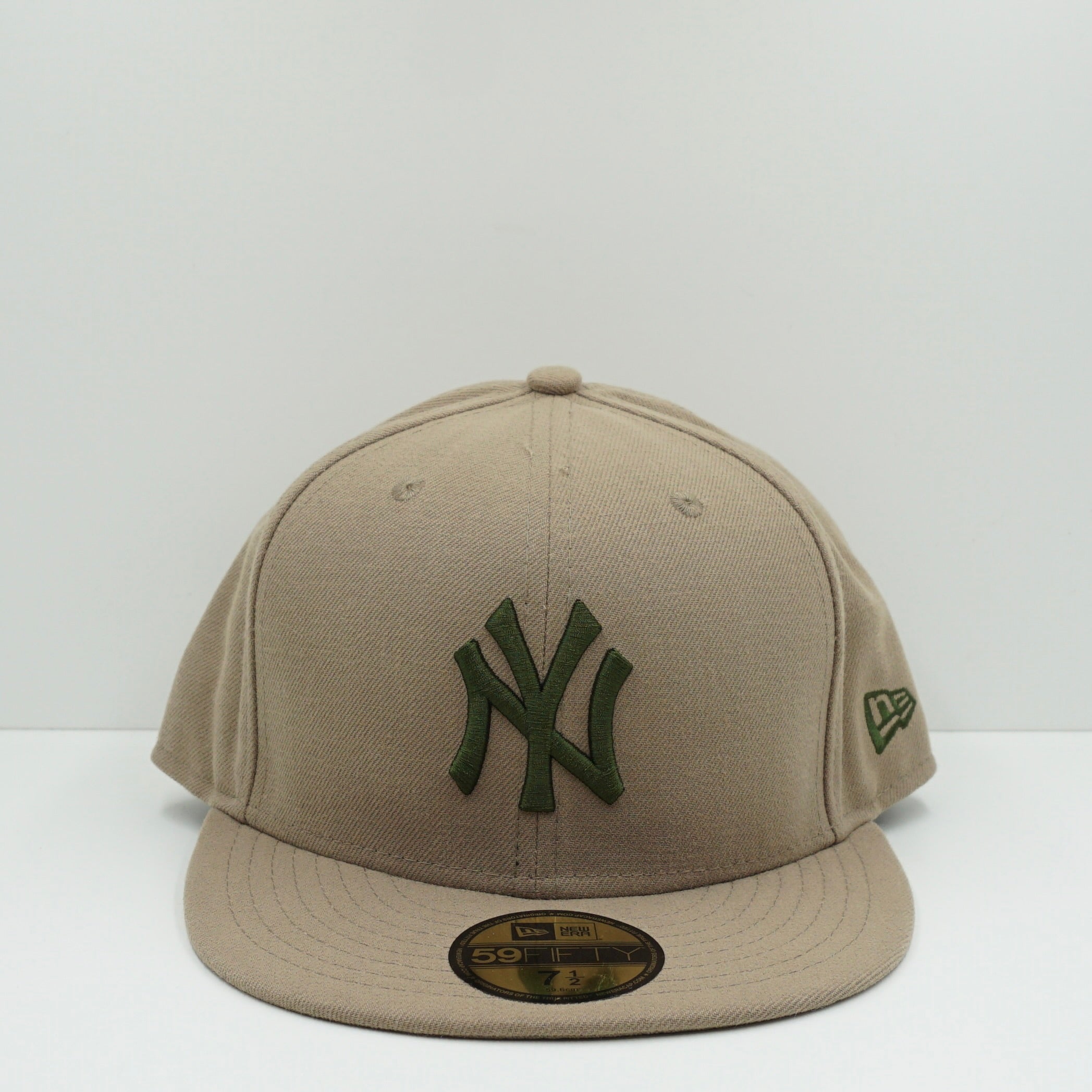 New Era New York Yankees Khaki Green Fitted Cap
