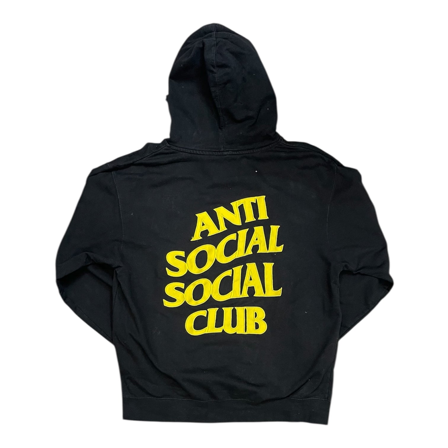 Anti Social Social Club Black Yellow Hoodie