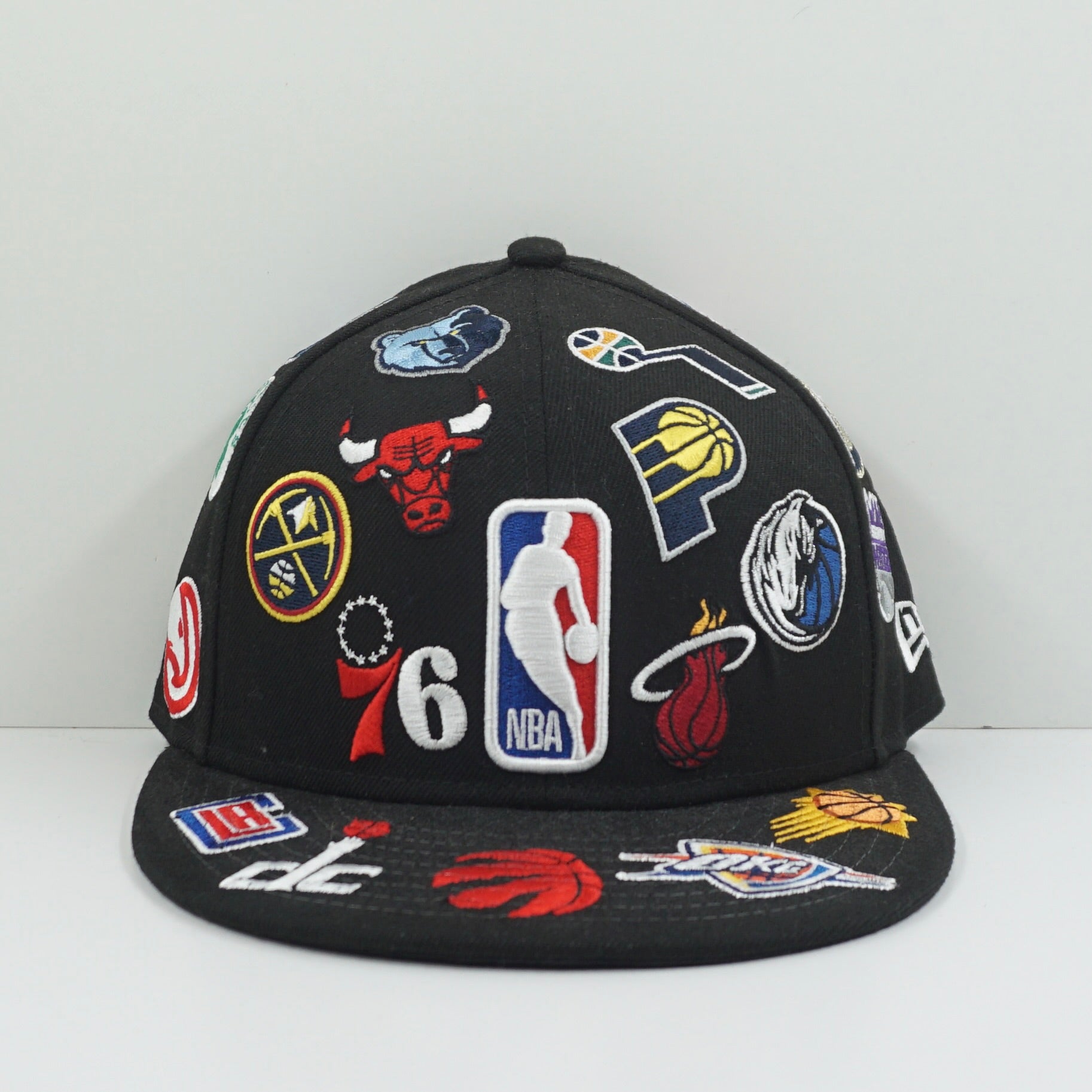 New Era NBA Logos Fitted Cap