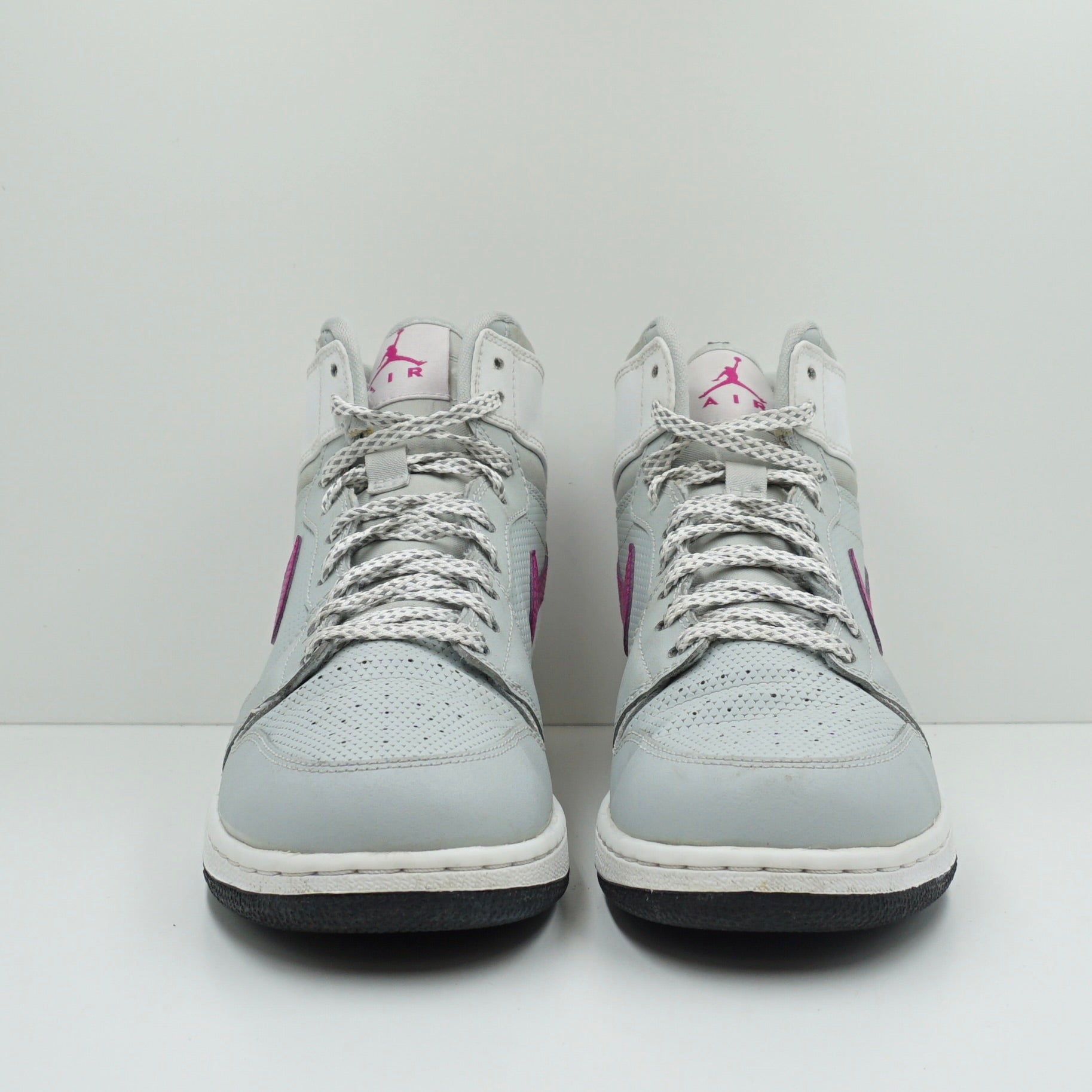 Jordan 1 Retro High Grey Mist Fuchsia Flash (GS)