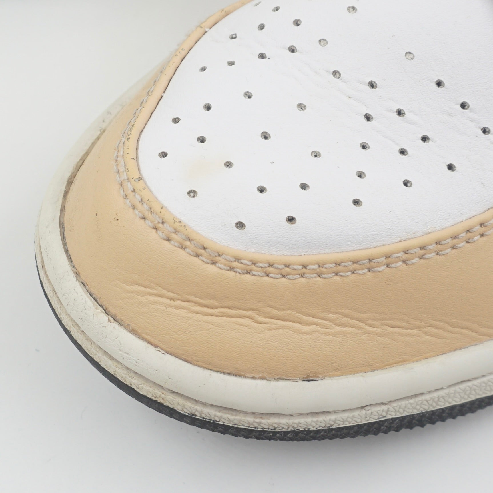 Jordan 1 Mid Light Curry Cardinal