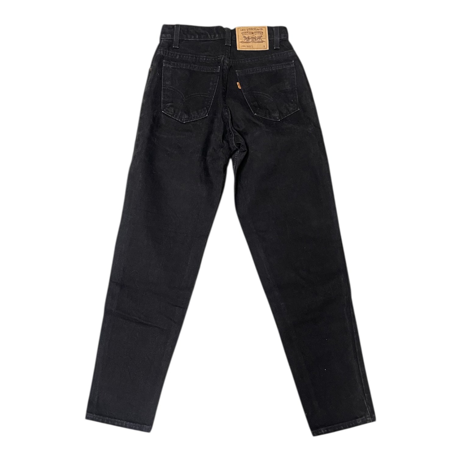 Vintage Levis Black 950 Relaxed Fit Tapered Leg Orange Tag Jeans