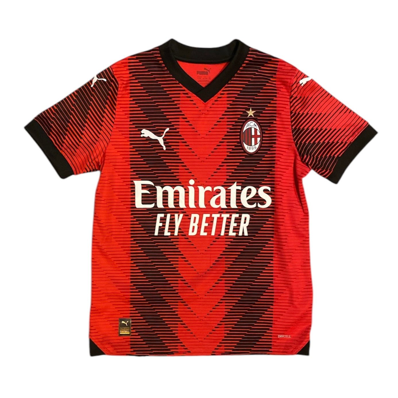 Puma AC Milan 2023/2024 Home Football Jersey (Youth)