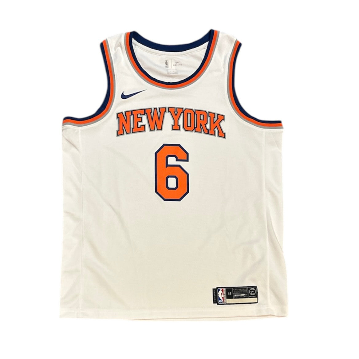 Nike New York Knicks Kristaps Porzingus #6 Home Basketball Jersey