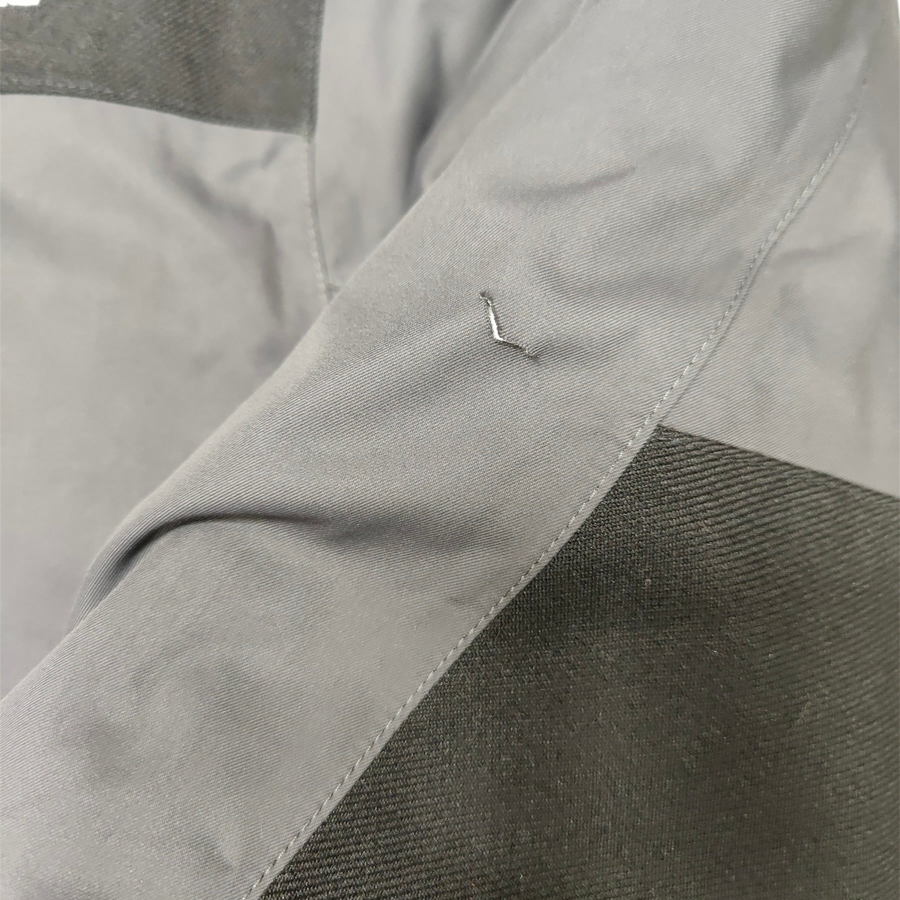 The North Face Grey Black Long Down Jacket