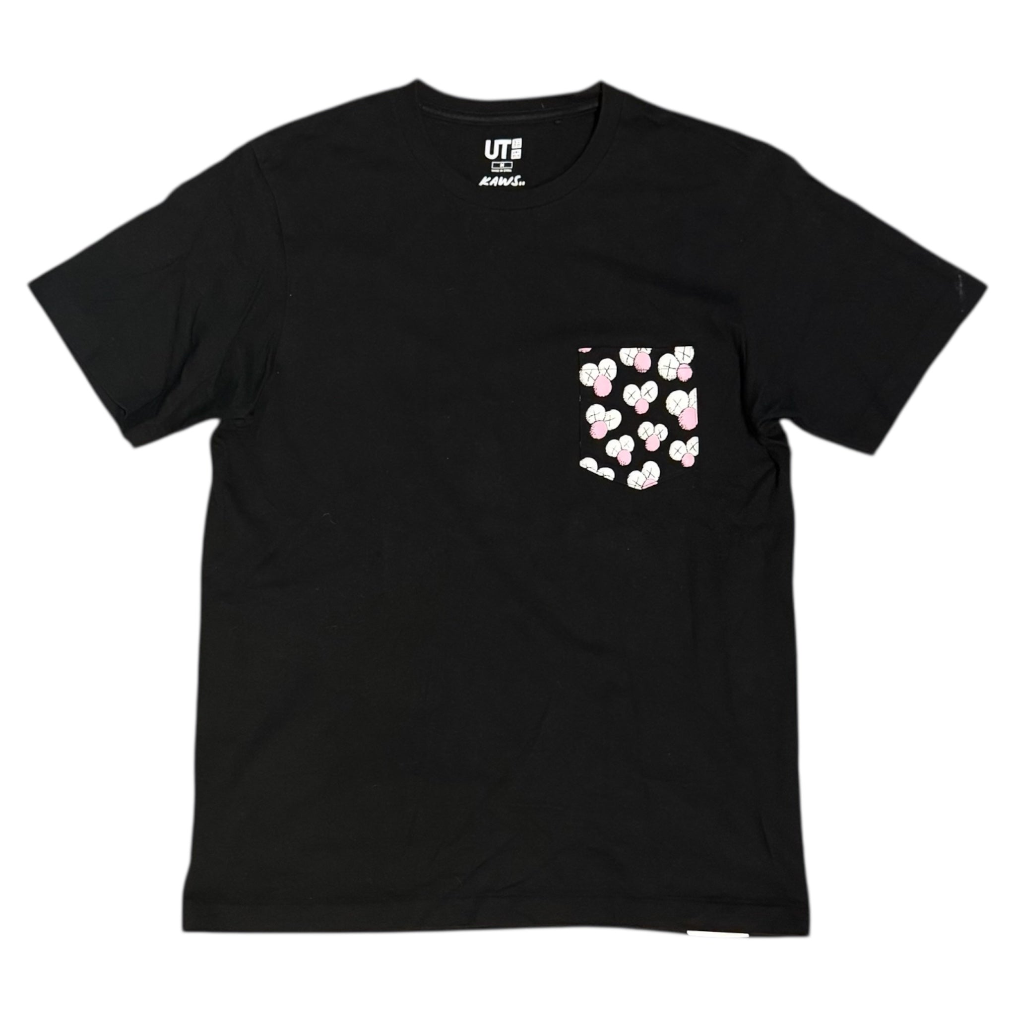 KAWS x Uniqlo BFF Pocket Black Tshirt