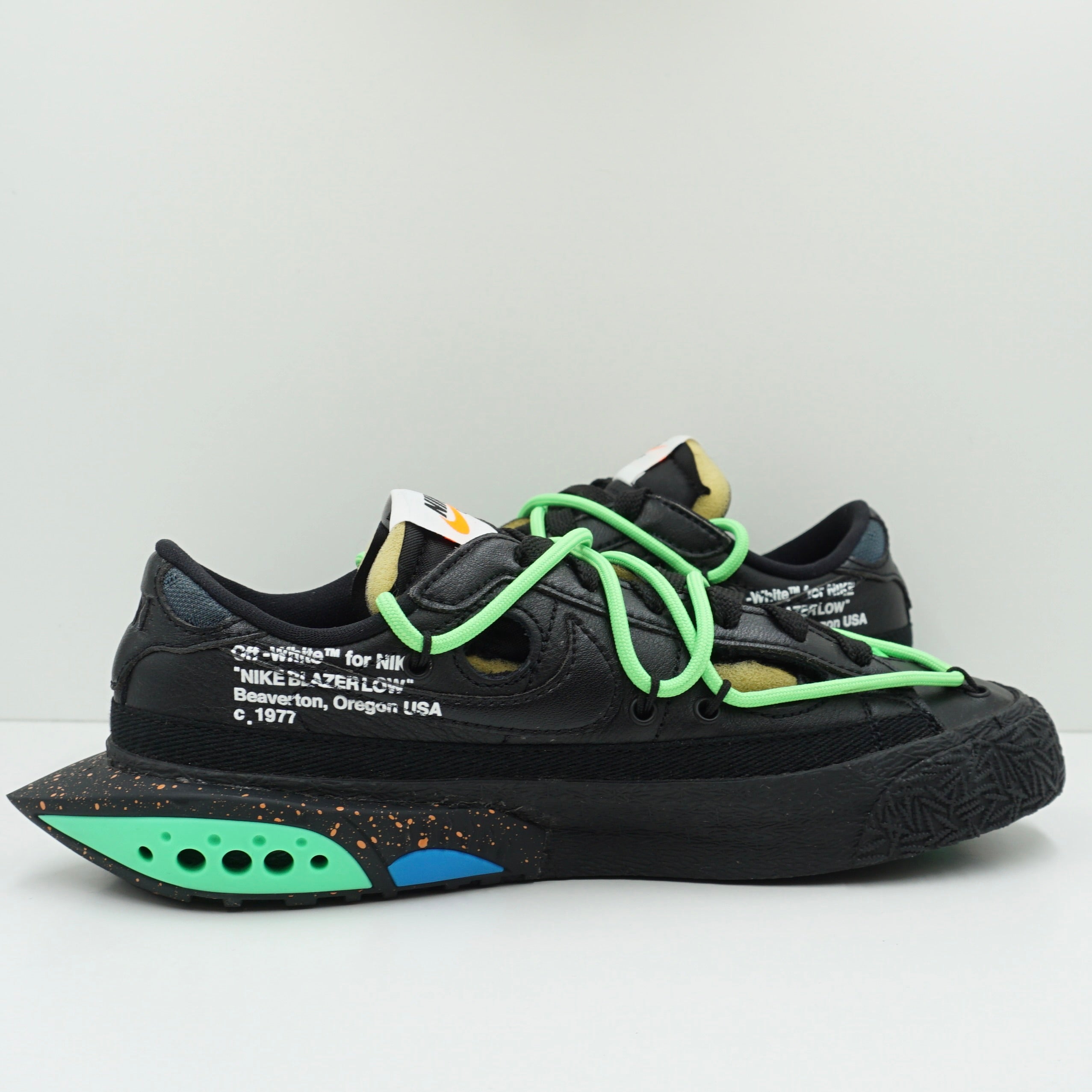 Nike Blazer Low Off-White Black Electro Green