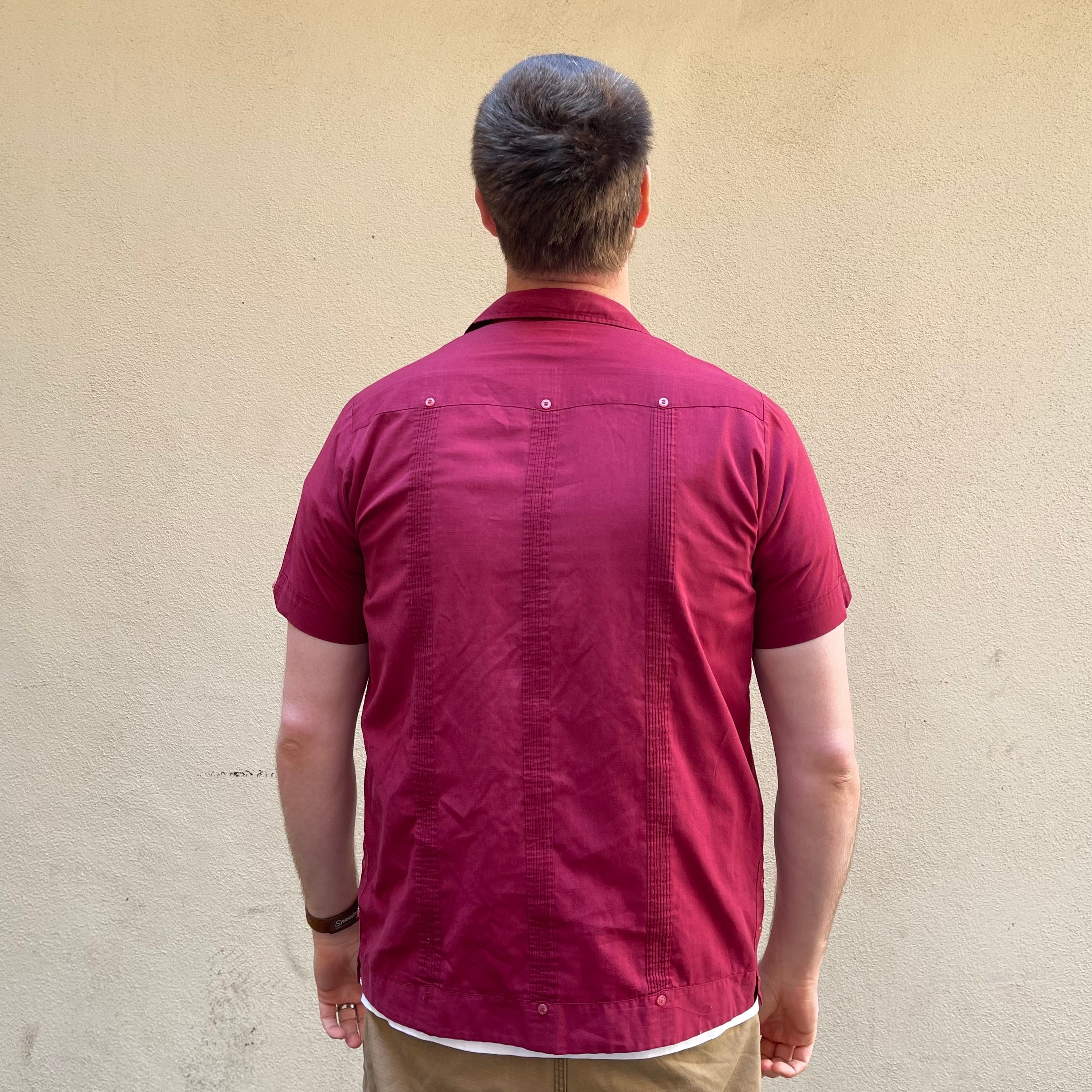 Guayabera Red Shirt