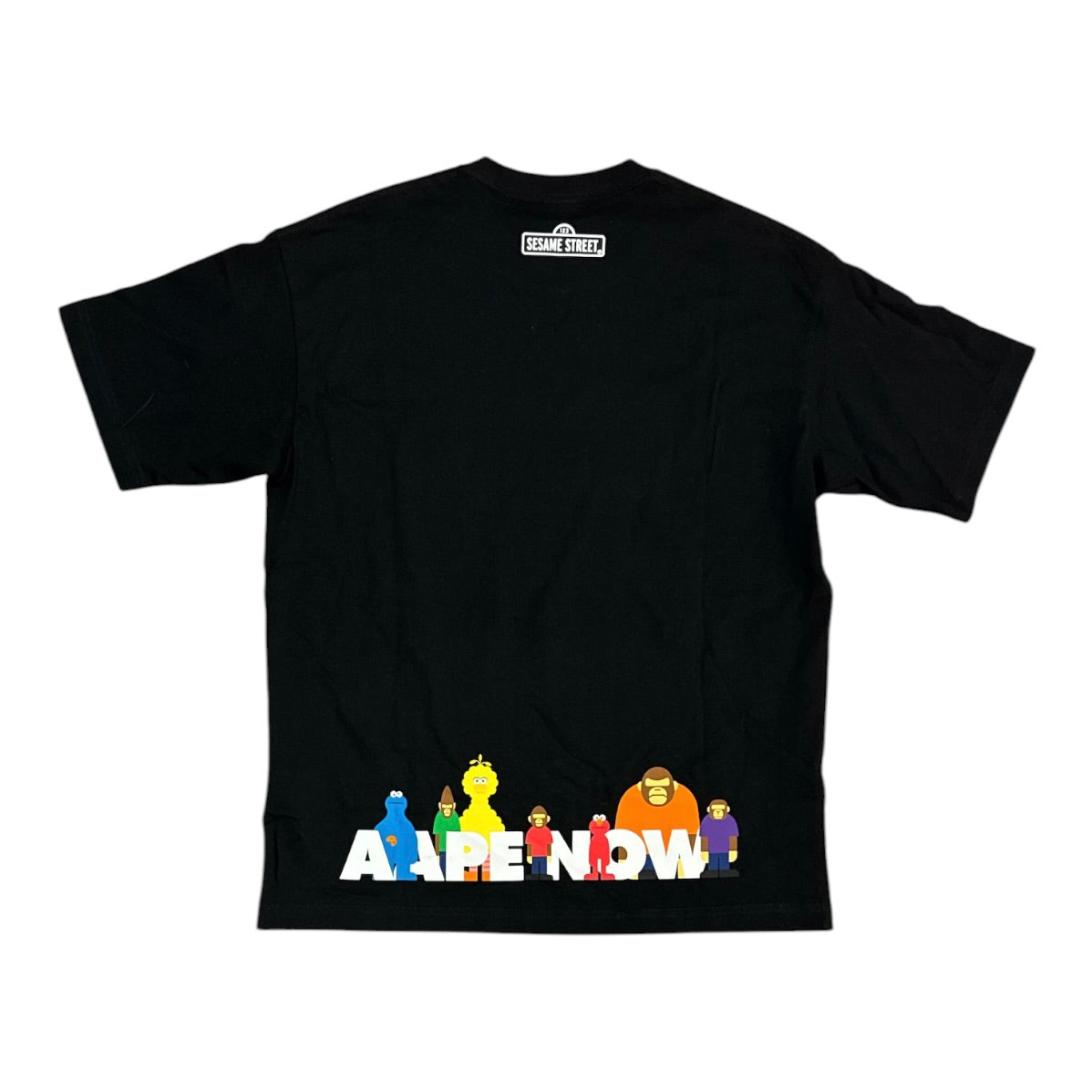 AAPE By A Bathing Ape x Sesame Street Elmo Black Tshirt