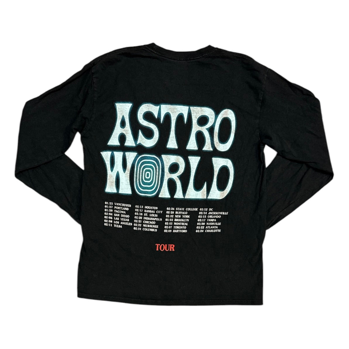 Travis Scott Black Astroworld Tour Long Sleeve