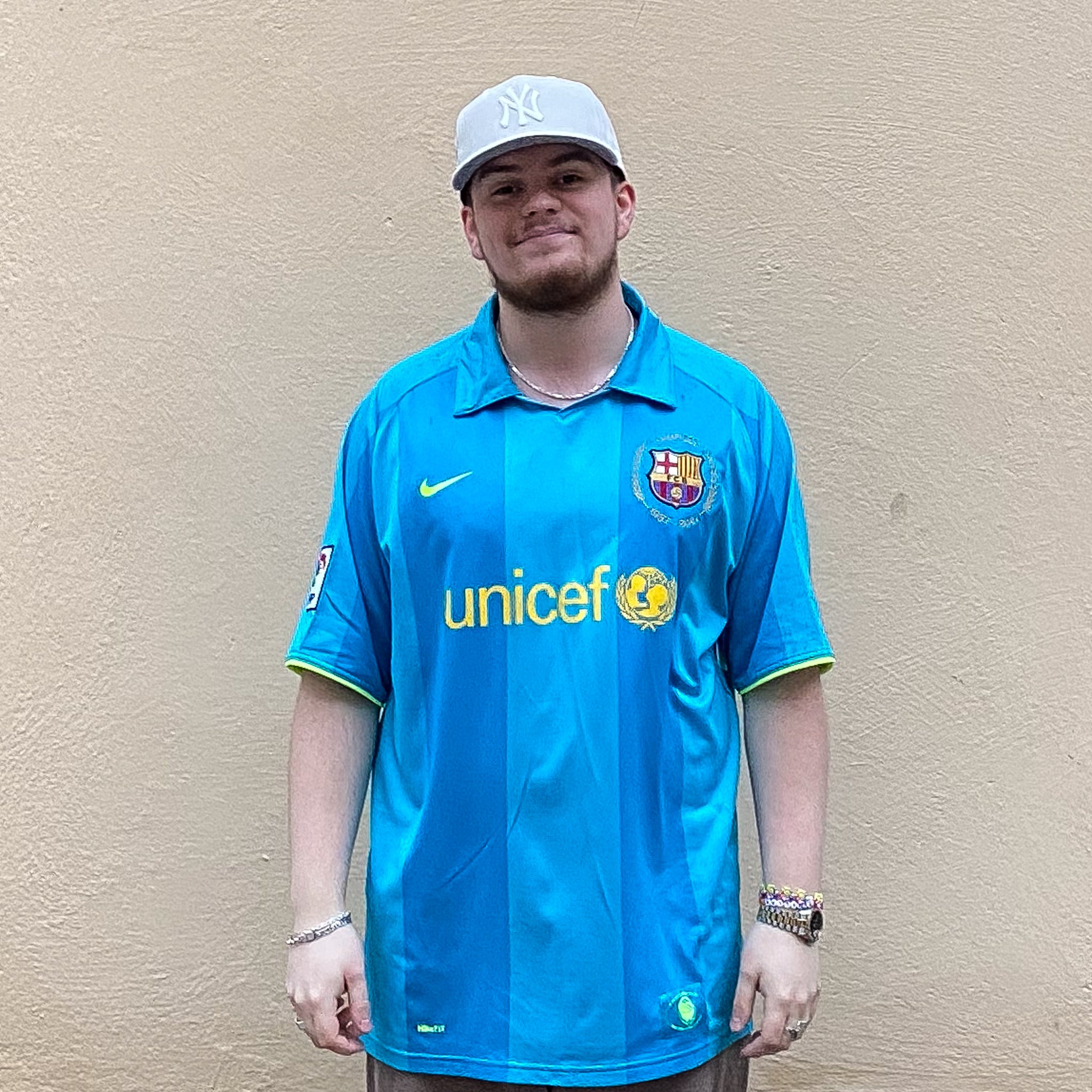 Nike FC Barcelona 2007/2008 Away Football Jersey