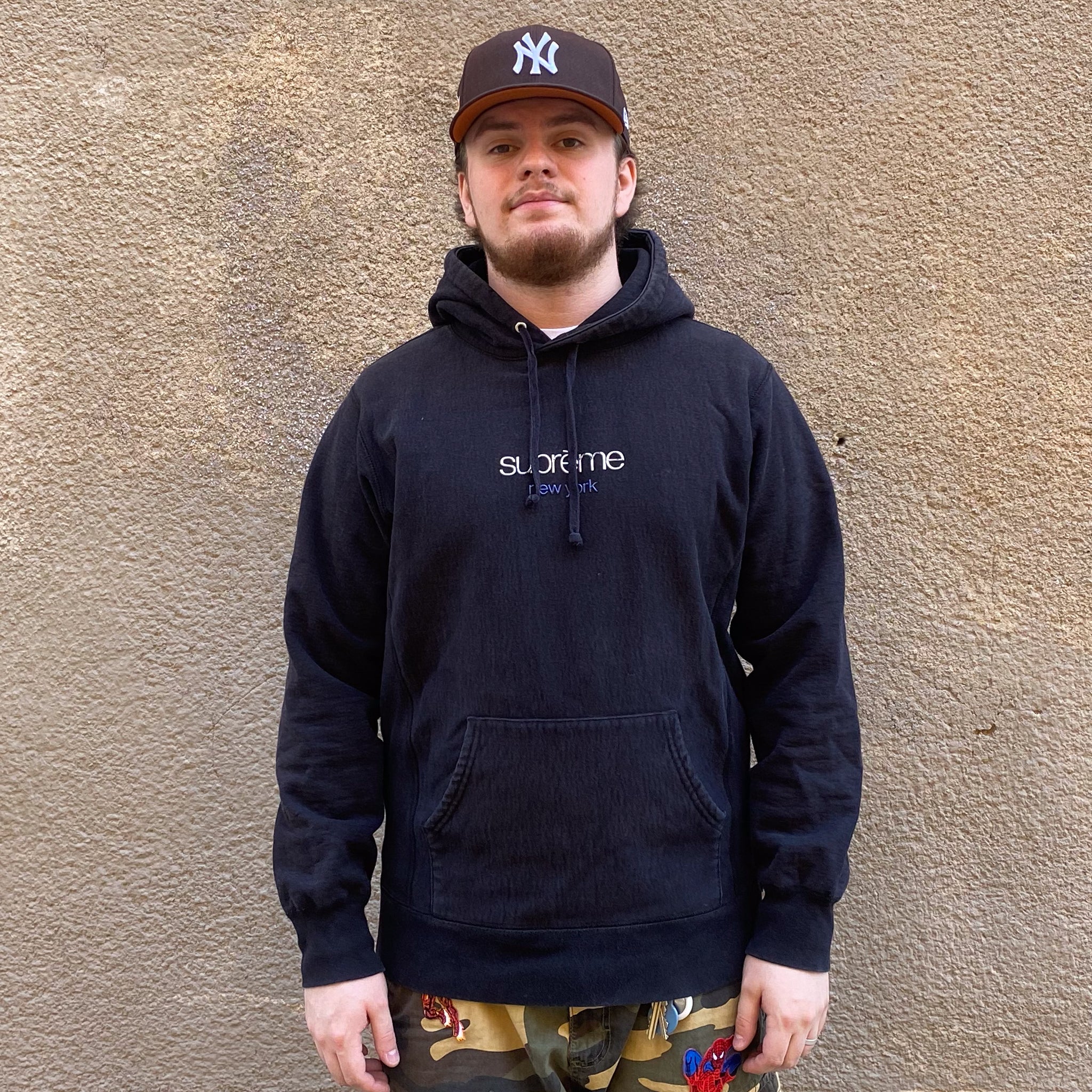 Supreme Chrome Classic Logo Black Hoodie